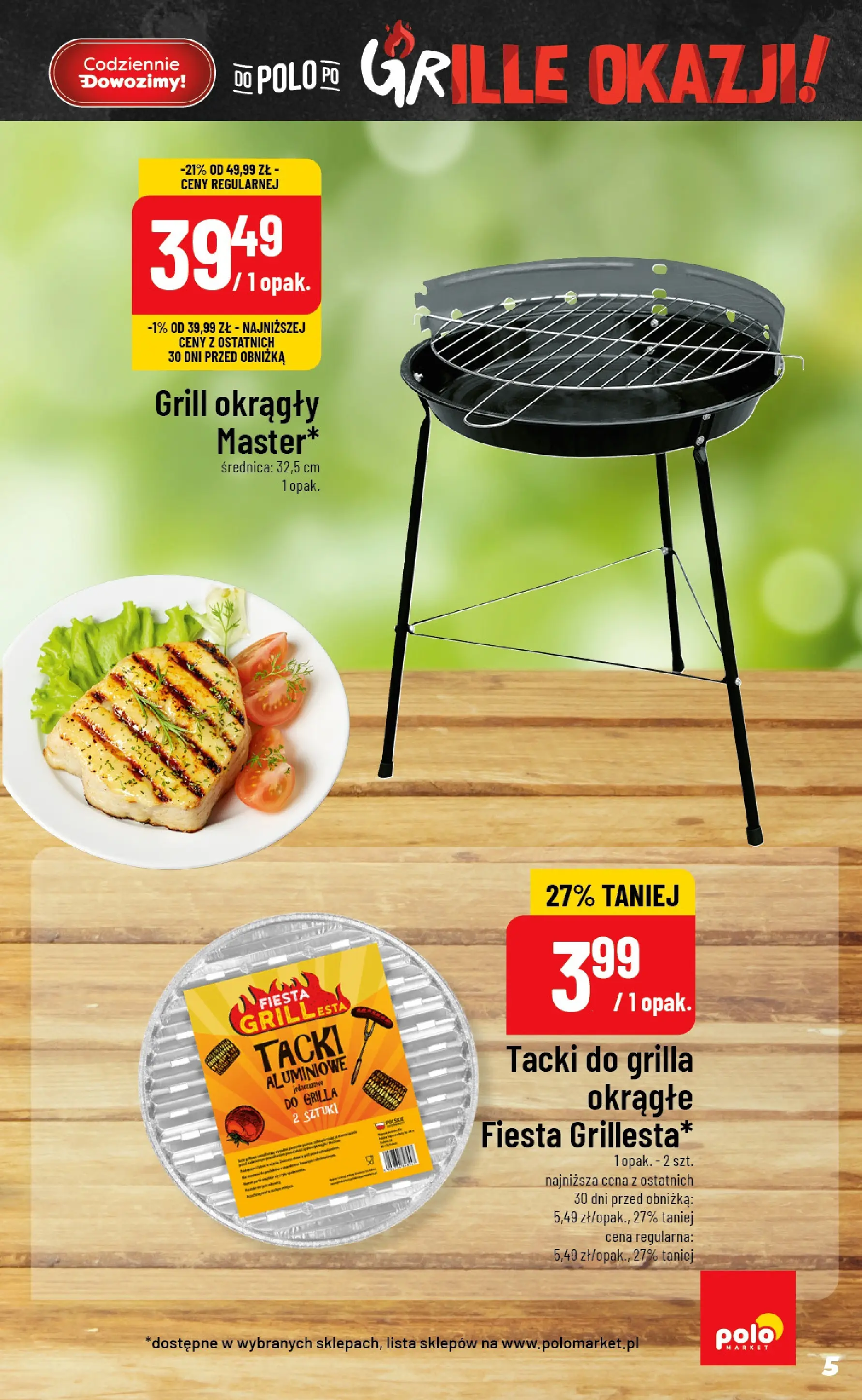 Nowa POLOmarket gazetka od jutra 03.06.2026 | Strona: 5 | Produkty: Grill