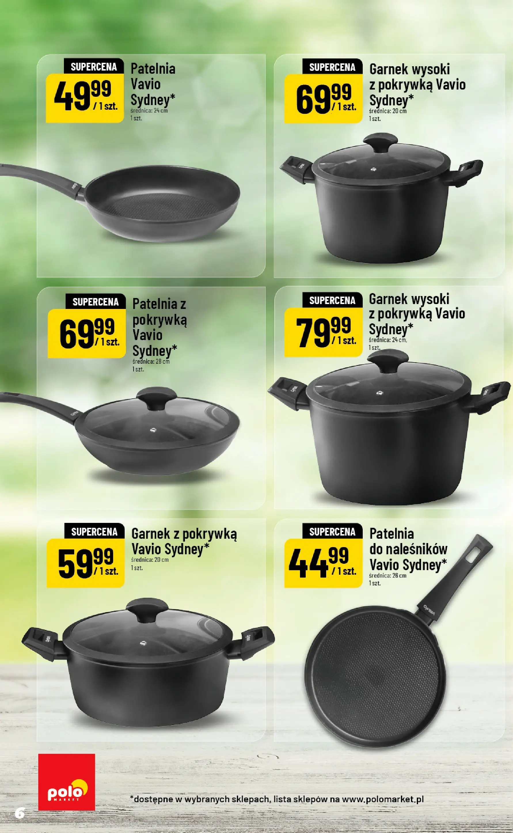 Nowa POLOmarket gazetka od jutra 03.06.2026 | Strona: 6 | Produkty: Garnek, Patelnia