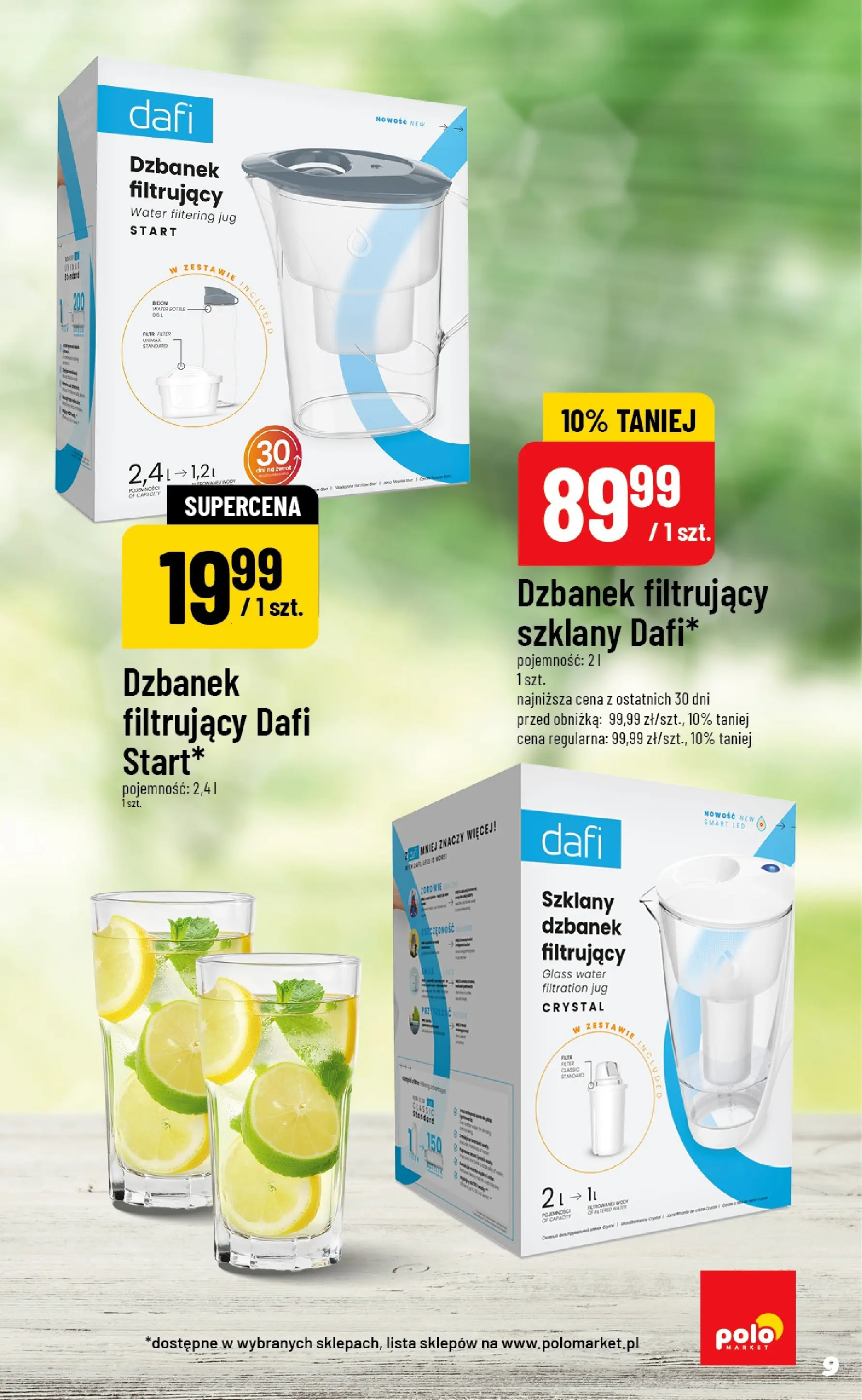 Nowa POLOmarket gazetka od jutra 03.06.2026 | Strona: 9 | Produkty: Dzbanek, Dzbanek filtrujący