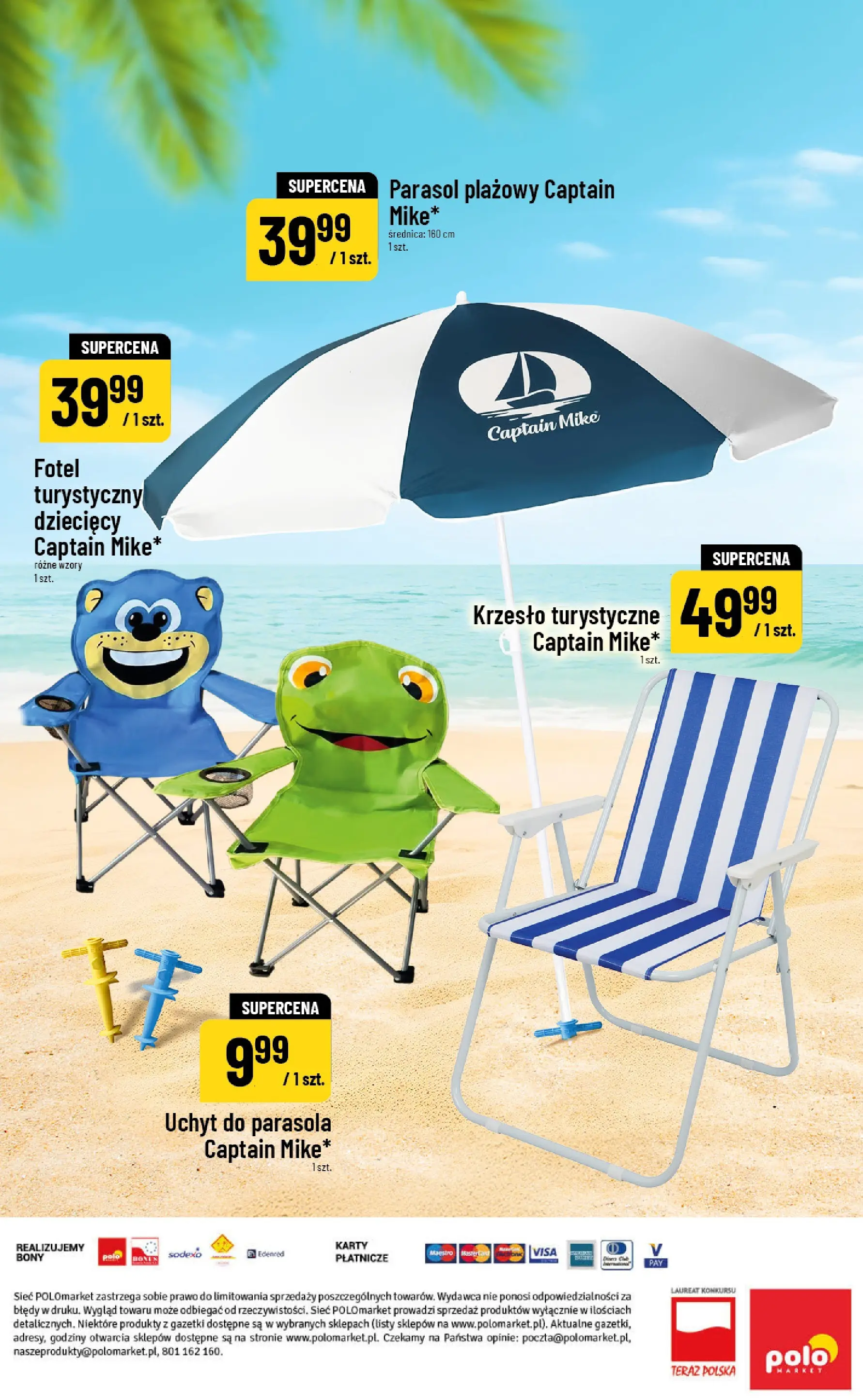 Nowa POLOmarket gazetka od jutra 03.06.2026 | Strona: 10 | Produkty: Parasol, Fotel, Krzesło