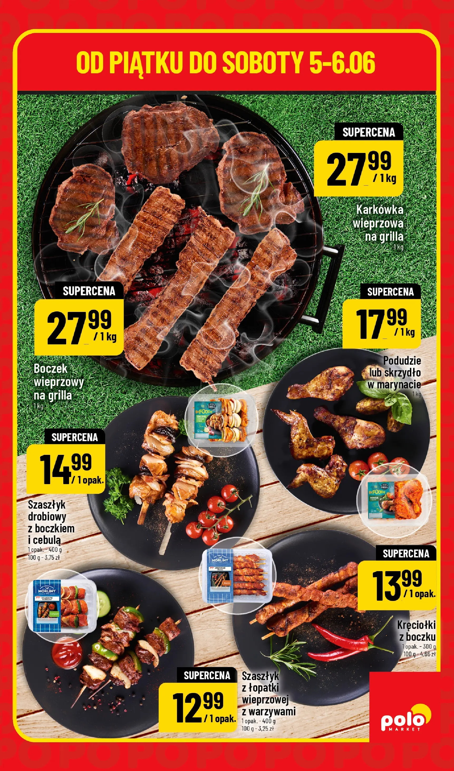 Nowa POLOmarket gazetka od jutra 05.06.2026 | Strona: 5 | Produkty: Karkówka, Karkówka wieprzowa, Boczek