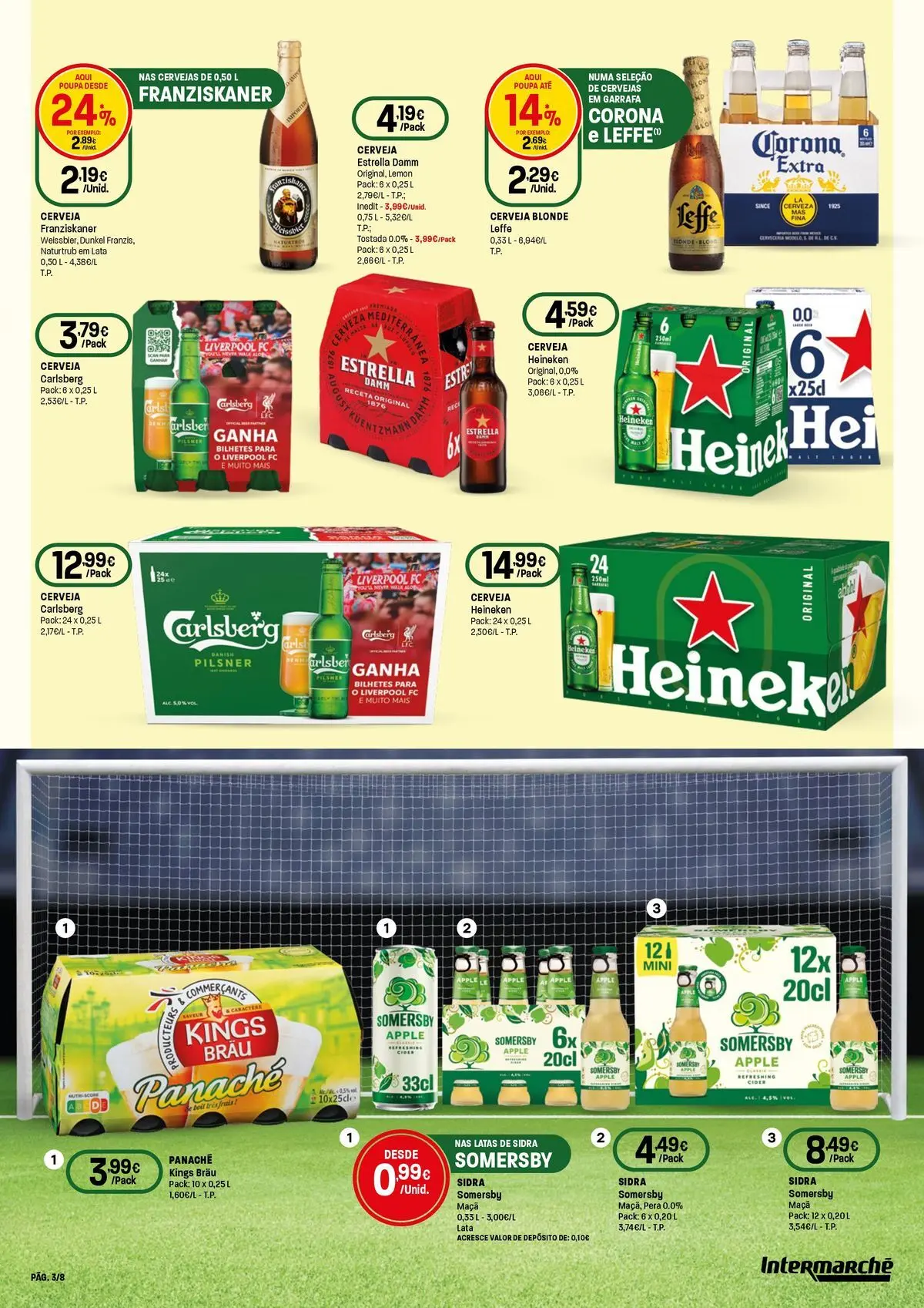 Intermarché - O melhor mundial serve-se em casa. » de 04/06/2026 - 17/06/2026 | Página: 3 | Produtos: Maça, Cerveja, Somersby