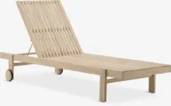 JYSK Шезлонг VESTERMADE Ш75xД198 твърда дървесина