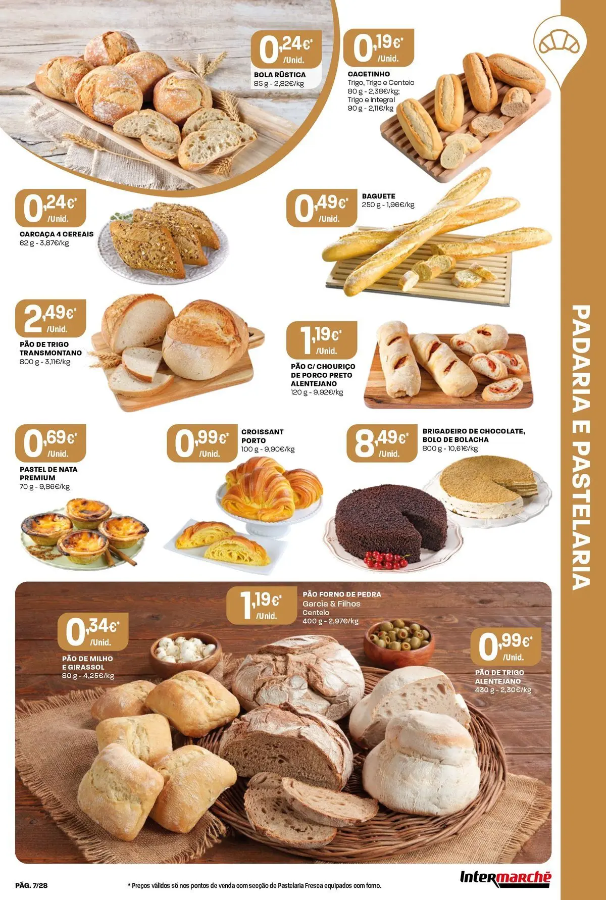Intermarché - Isto é que são preços BAIXOS » de 04/06/2026 - 10/06/2026 | Página: 7 | Produtos: Centeio, Pão, Nata, Milho