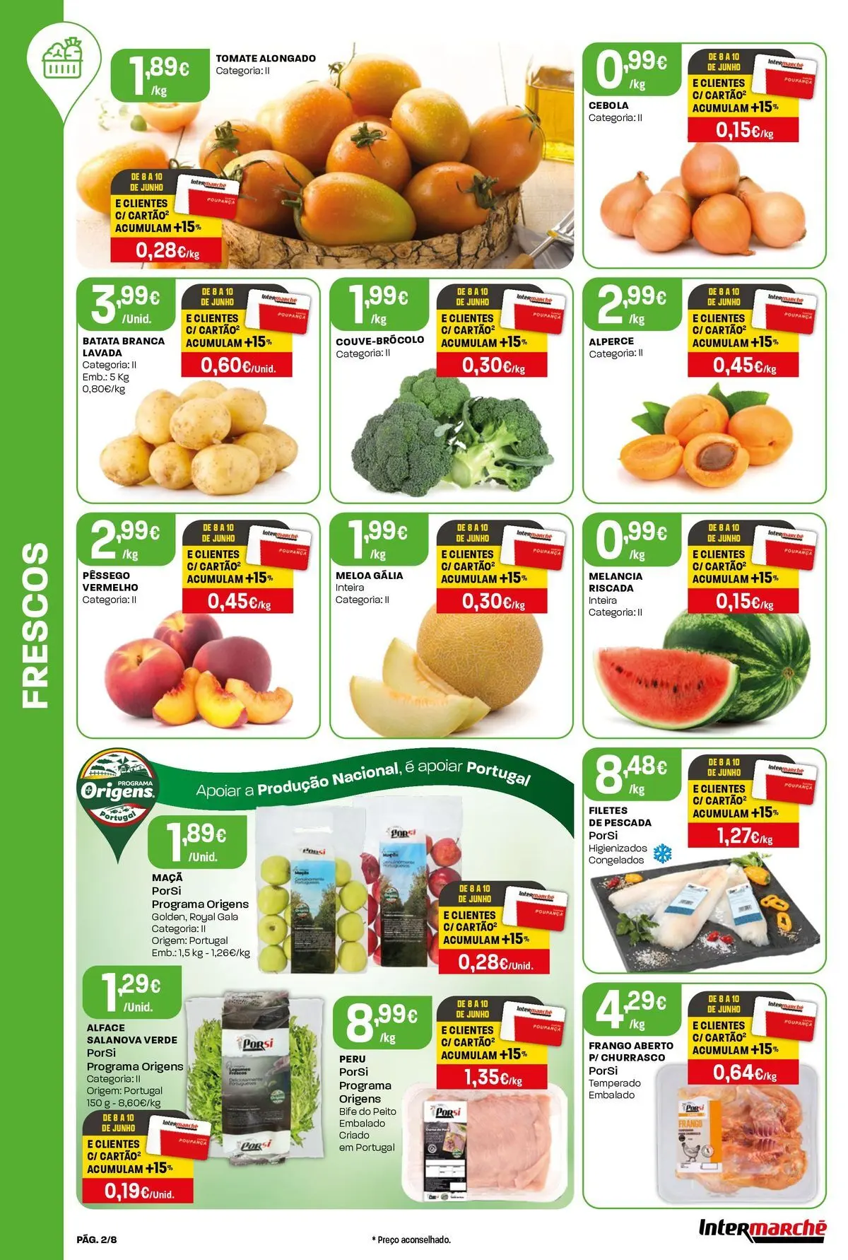 Intermarché - Intermarché » de 04/06/2026 - 10/06/2026 | Página: 2 | Produtos: Batata, Pescada, Cebola, Maça