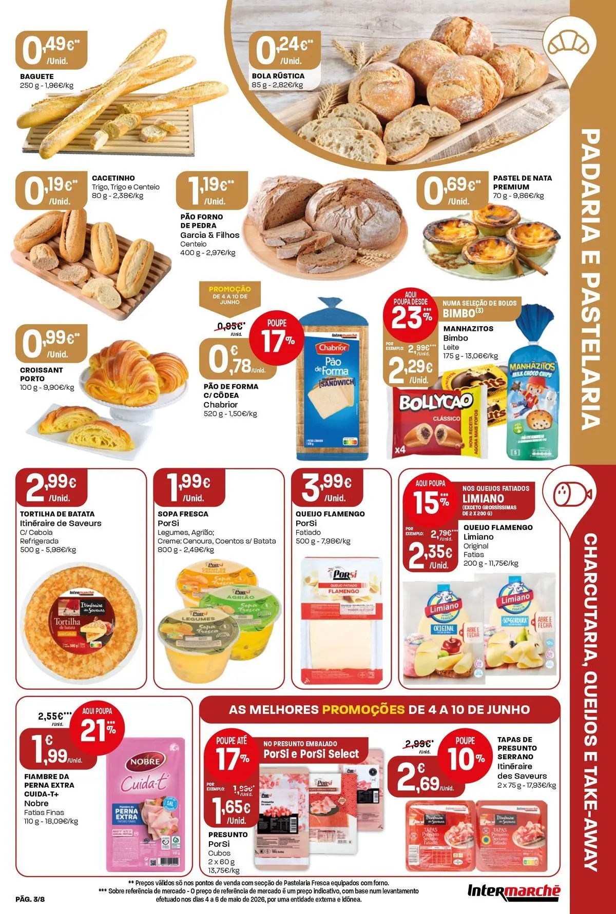Intermarché - Intermarché » de 04/06/2026 - 10/06/2026 | Página: 3 | Produtos: Batata, Sopa, Presunto, Nata