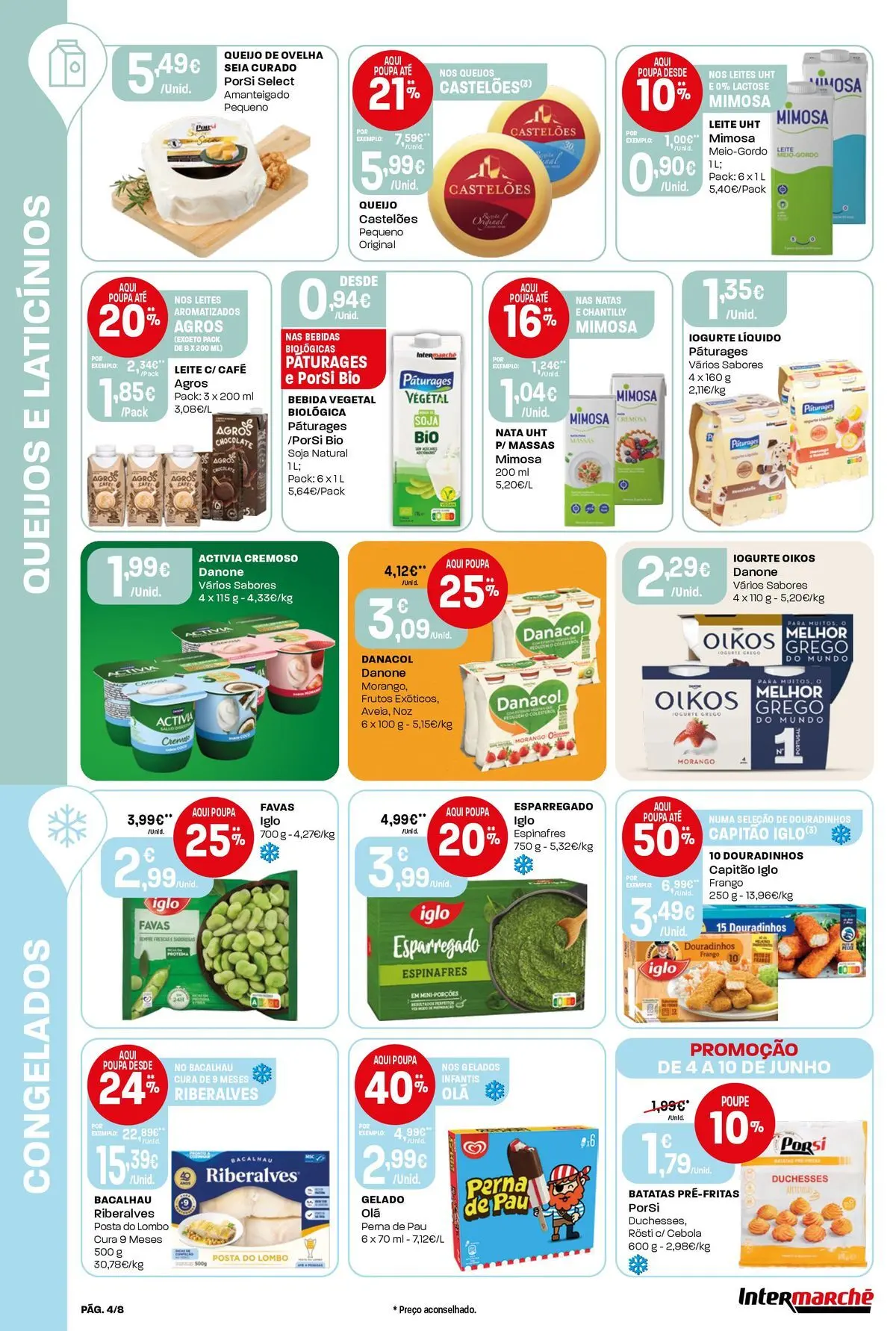Intermarché - Intermarché » de 04/06/2026 - 10/06/2026 | Página: 4 | Produtos: Soja, Favas, Chocolate, Natas