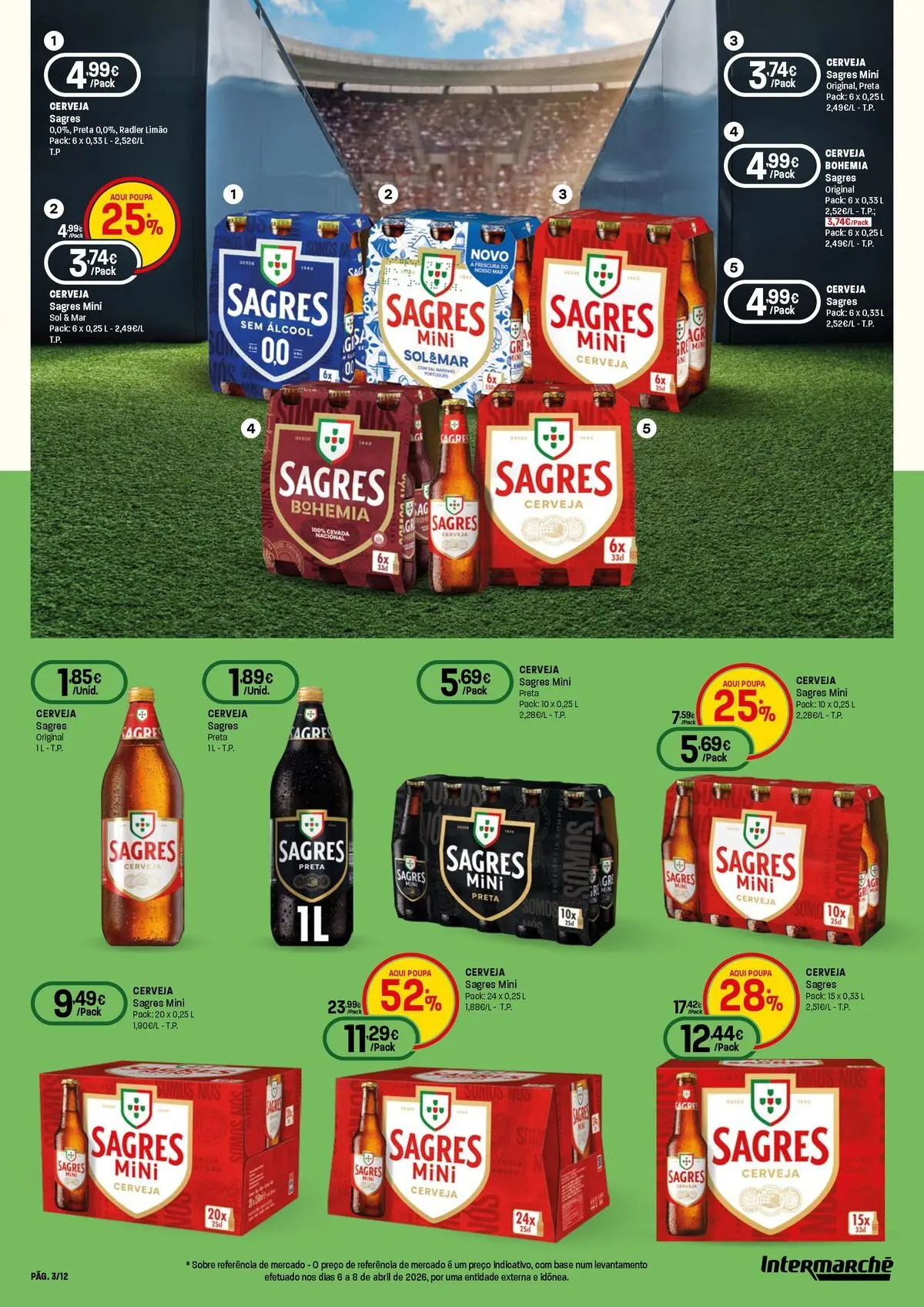 Intermarché - O melhor mundial serve-se em casa » de 04/06/2026 - 17/06/2026 | Página: 3 | Produtos: Base, Cerveja
