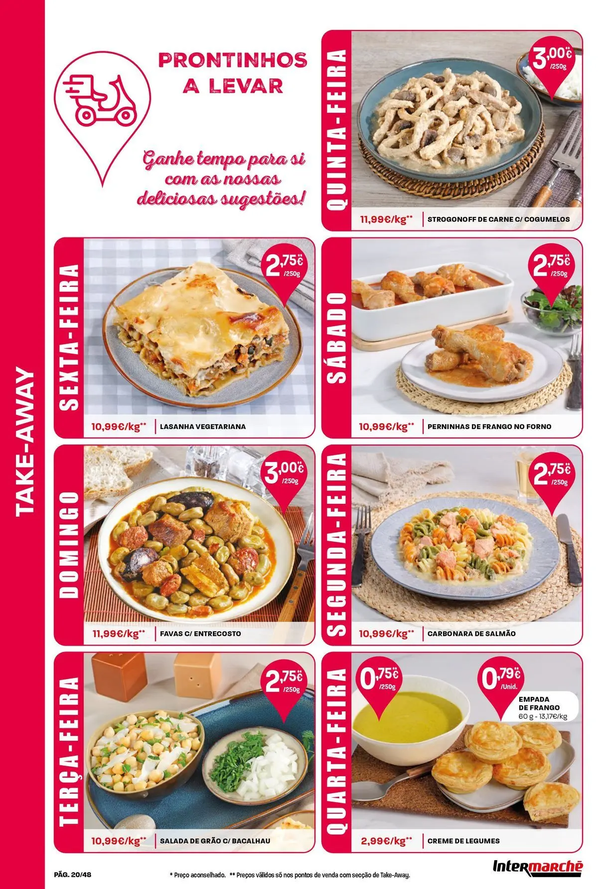 Intermarché - Isto é que são preços BAIXOS! » de 04/06/2026 - 10/06/2026 | Página: 20 | Produtos: Forno, Bacalhau, Carne, Salada