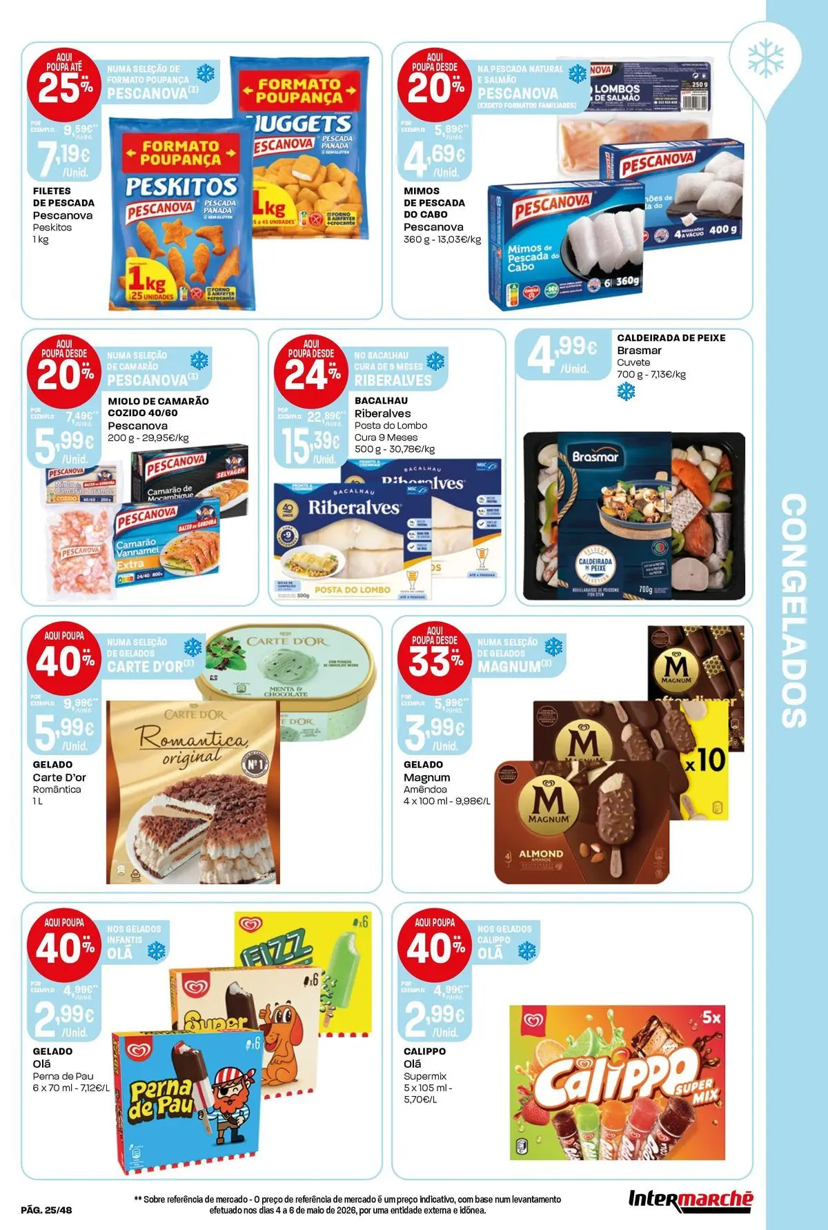 Intermarché - Isto é que são preços BAIXOS! » de 04/06/2026 - 10/06/2026 | Página: 25 | Produtos: Bacalhau, Pescada, Lombo, Peixe