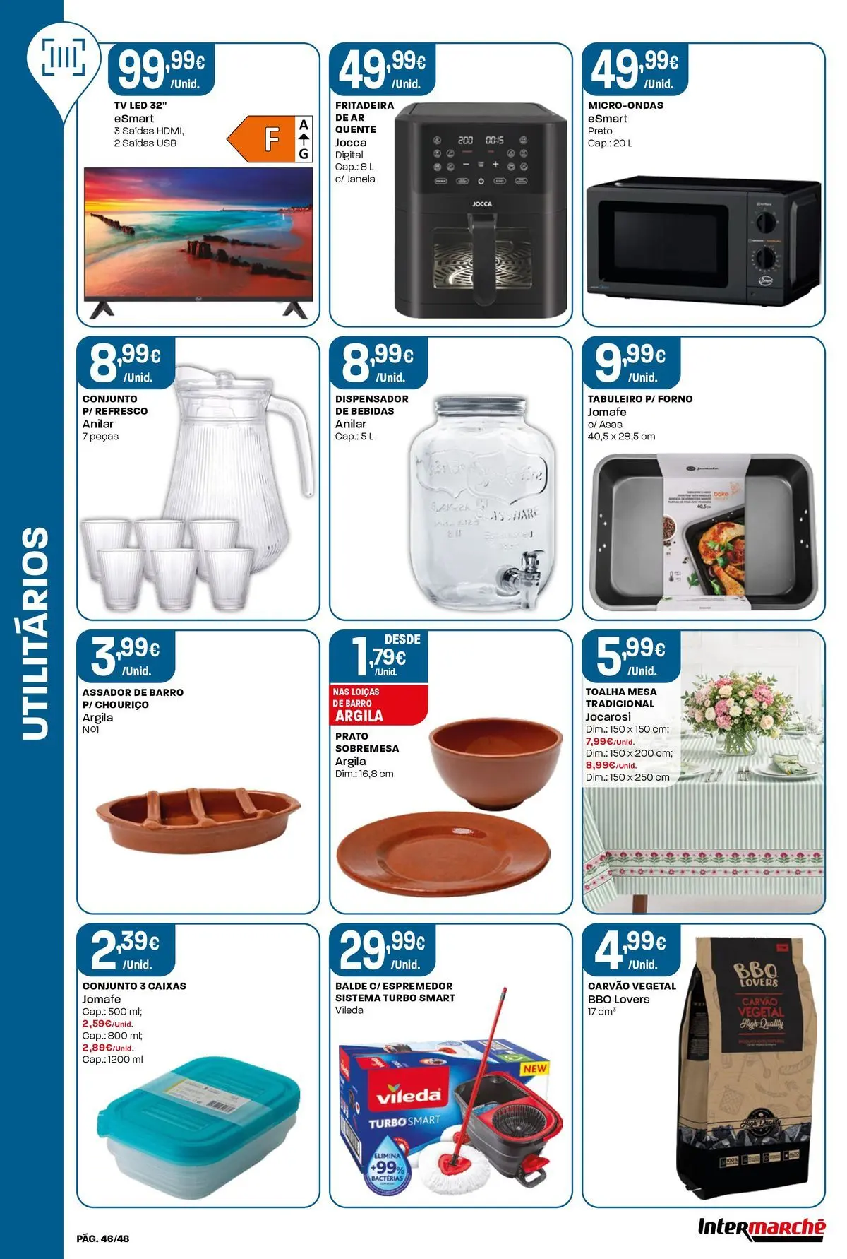 Intermarché - Isto é que são preços BAIXOS! » de 04/06/2026 - 10/06/2026 | Página: 46 | Produtos: Forno, USB, Balde, Tv led