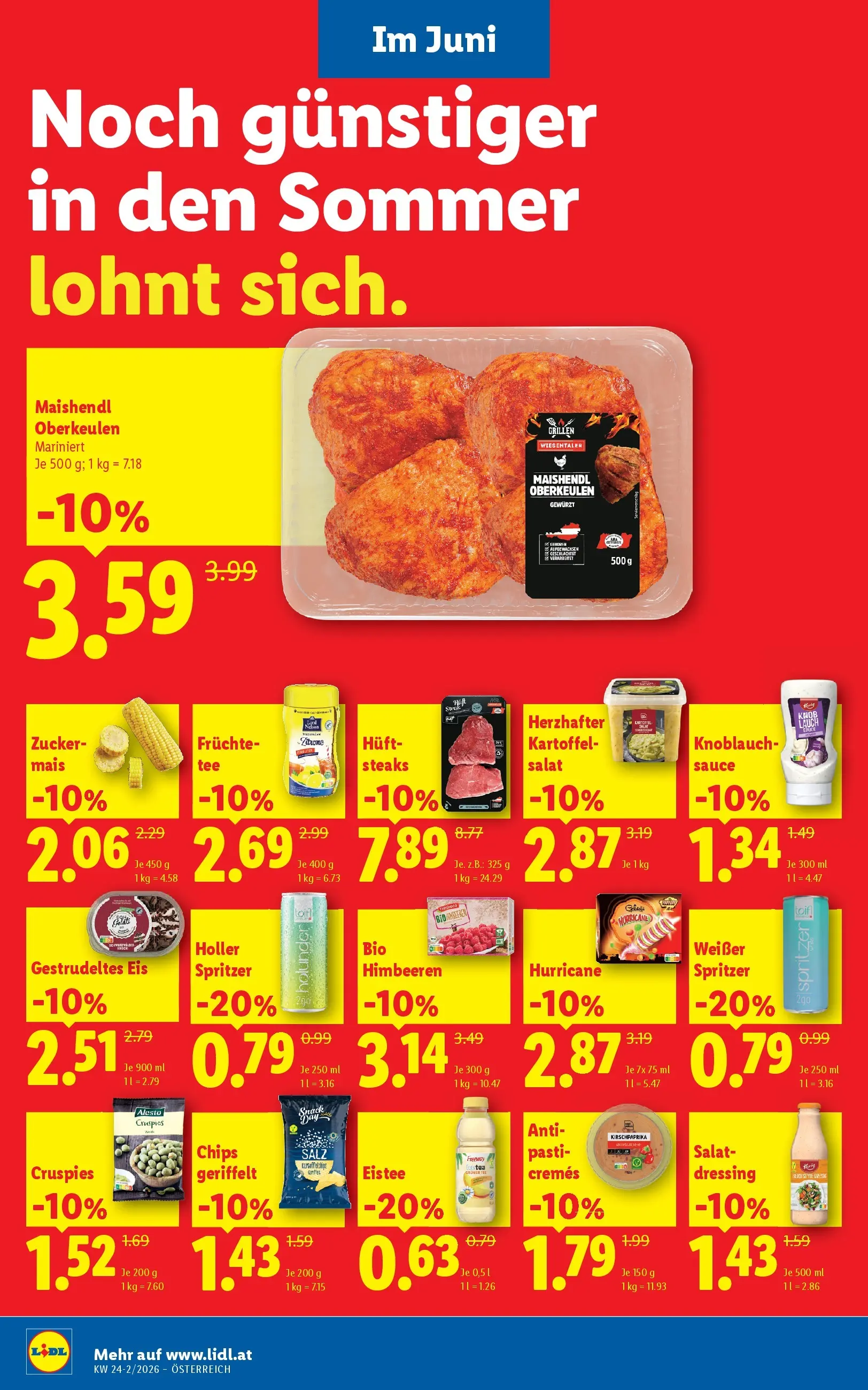 Lidl - Lidl ab 10.06.2026 - Angebote ab donnerstag | Seite: 2 | Produkte: Chips, Eis, Salat, Salz