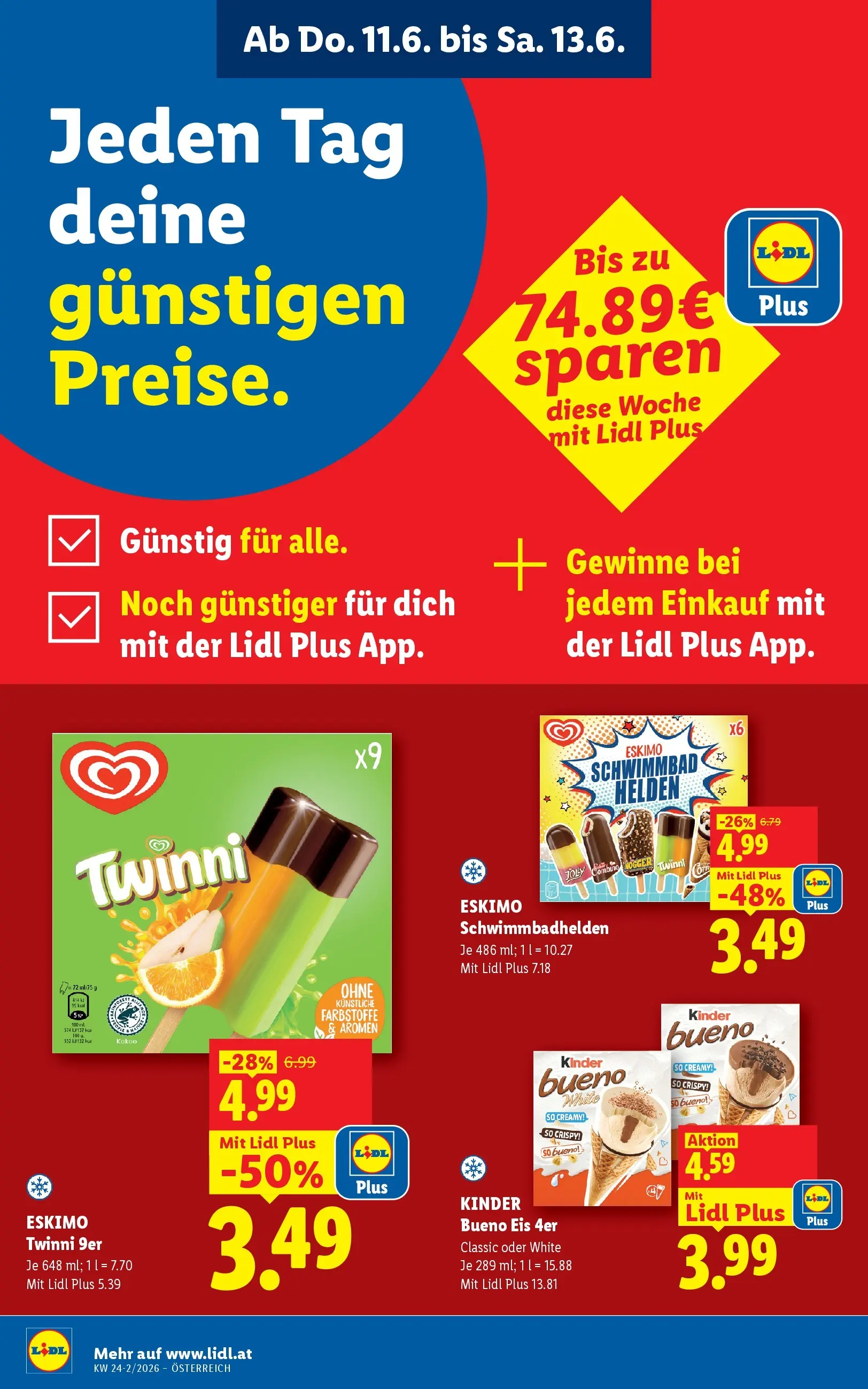 Lidl - Lidl ab 10.06.2026 - Angebote ab donnerstag | Seite: 4 | Produkte: Eis