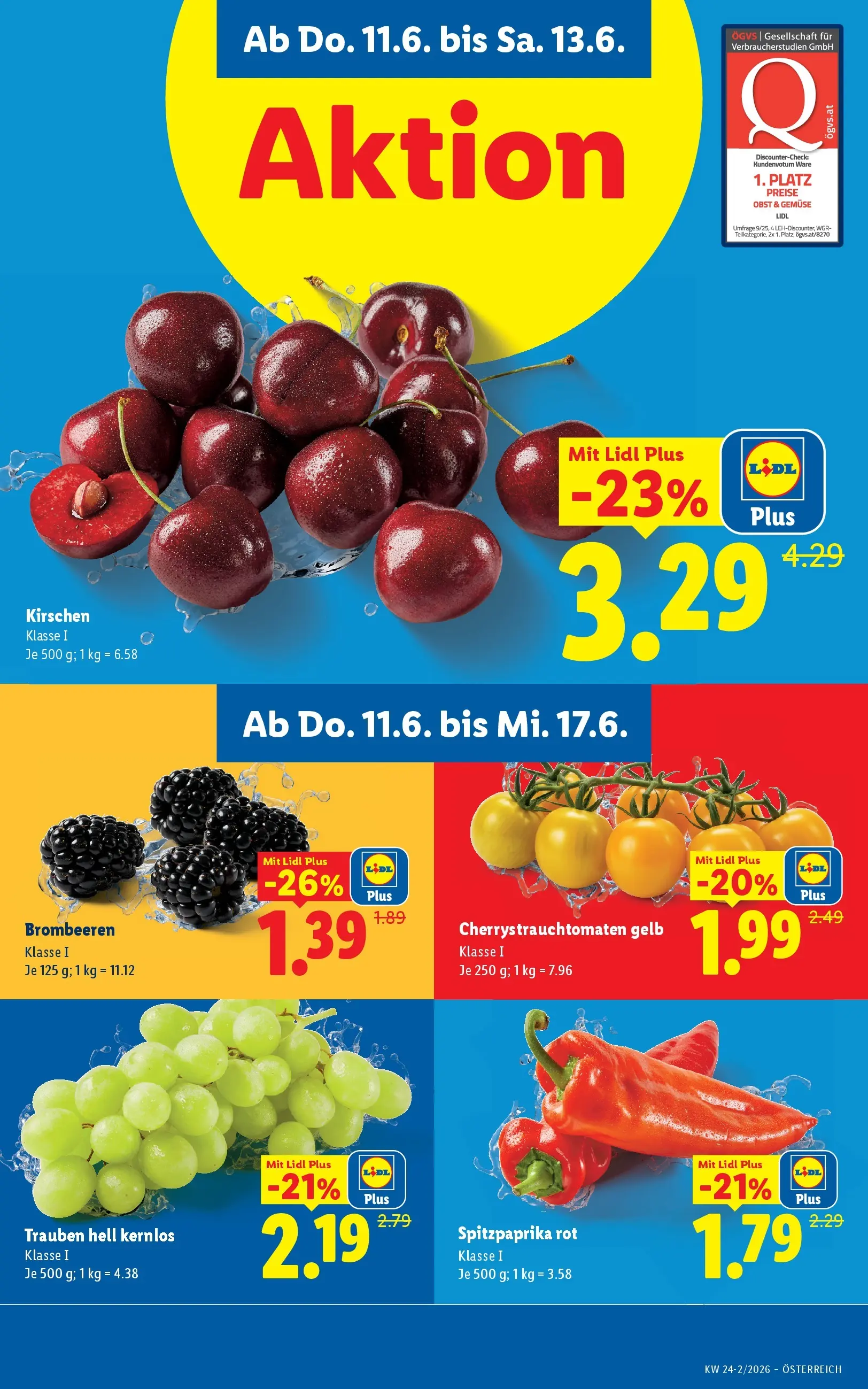 Lidl - Lidl ab 10.06.2026 - Angebote ab donnerstag | Seite: 7 | Produkte: Gemüse, Obst