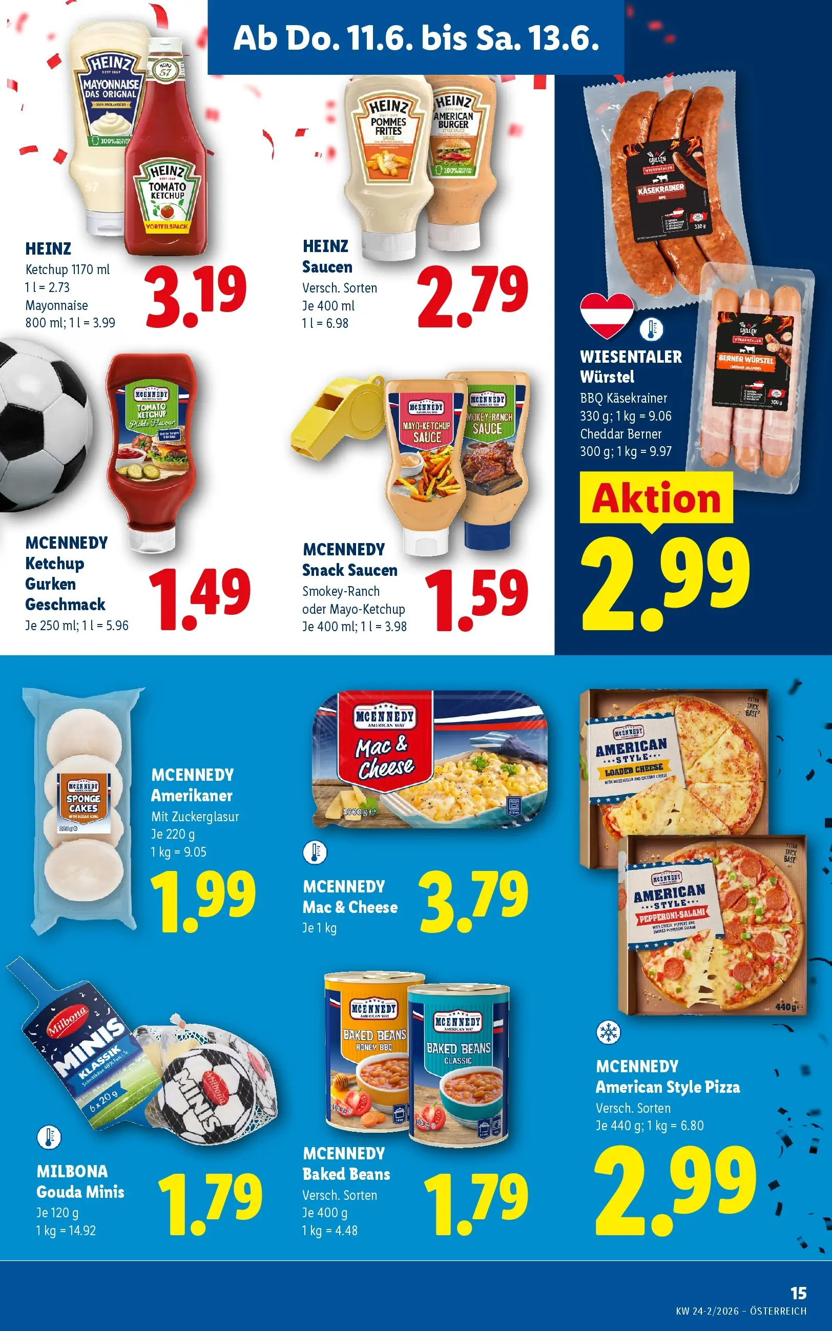 Lidl - Lidl ab 10.06.2026 - Angebote ab donnerstag | Seite: 17 | Produkte: Gurken, Mayonnaise, Salami, Pizza