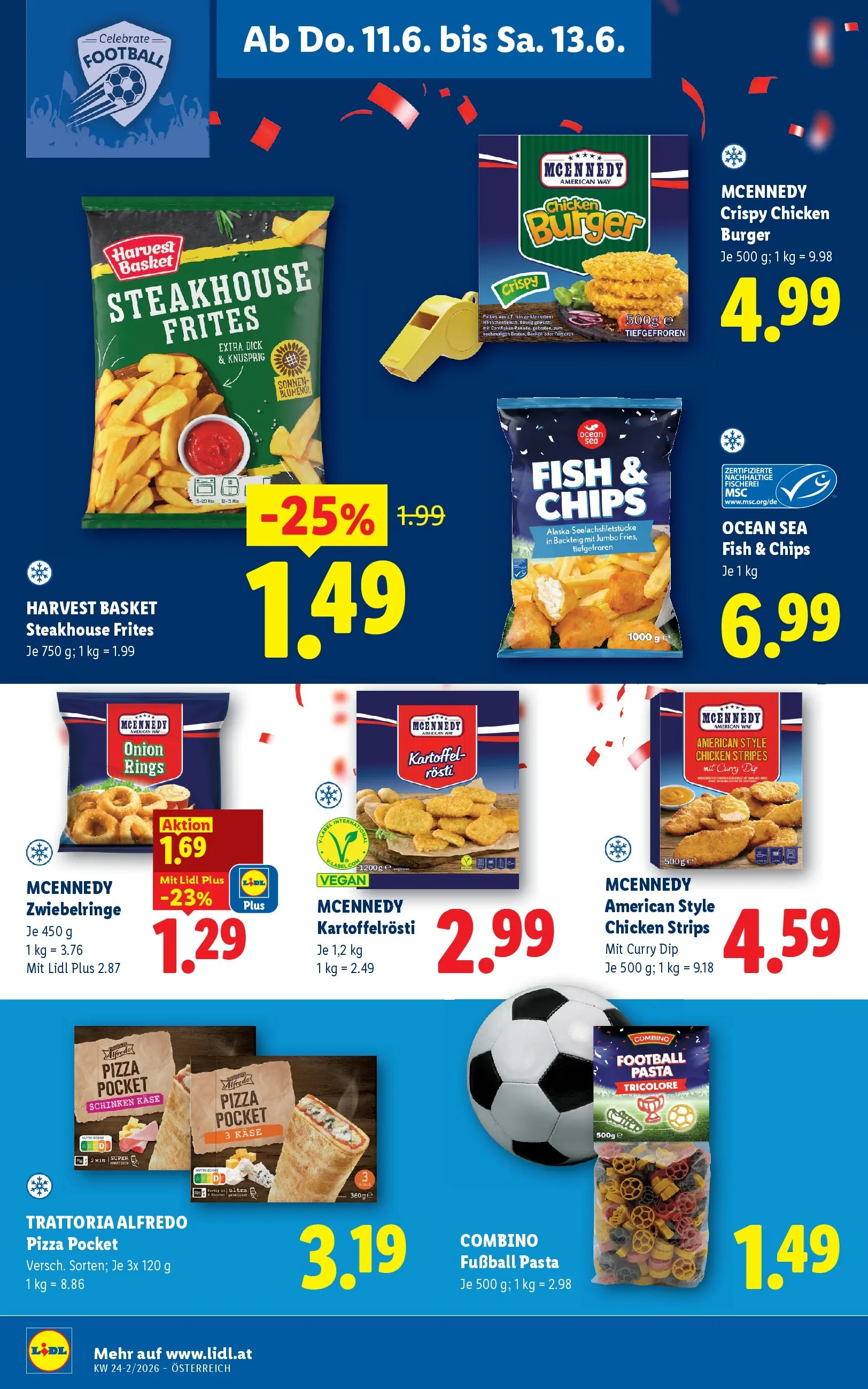 Lidl - Lidl ab 10.06.2026 - Angebote ab donnerstag | Seite: 18 | Produkte: Pasta, Chips, Schinken, Pizza