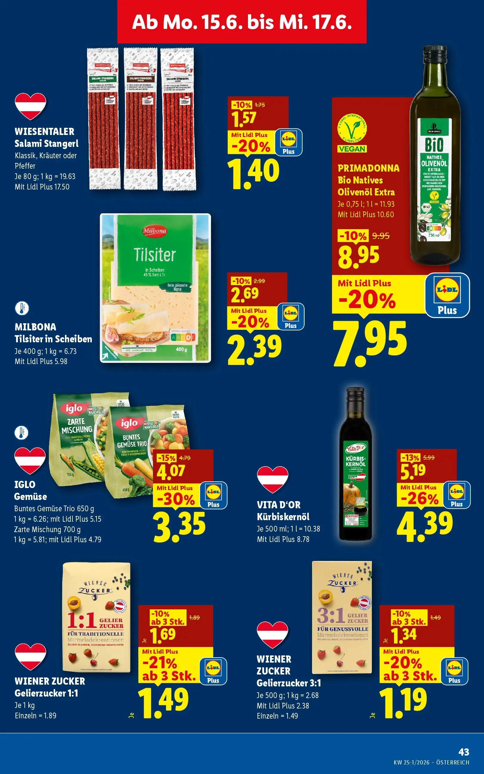 Lidl - Lidl ab 10.06.2026 - Angebote ab donnerstag | Seite: 50 | Produkte: Gemüse, Zucker, Kürbis, Salami