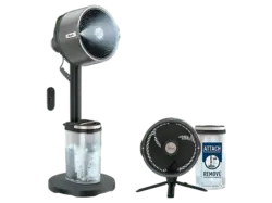 Shark FA300EU FlexBreeze Pro Mist Ventilator f&uuml;r den Innen- und Au&szlig;enbereich mit Outdoor-Spr&uuml;hnebelsystem Anthrazit (36 Watt, mit Fernbedienung, 5 Geschwindigkeitsstufen)