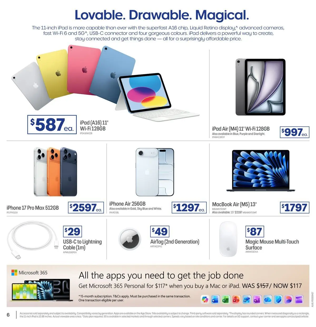 Officeworks - EOFY Deals - 10/06/2026 > weekly / monthly specials | Page: 6 | Products: Accessories, Mouse, Cable, Connector