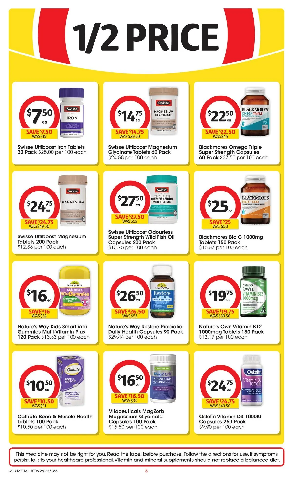 ﻿Coles catalogue valid from 09/06/2026 > Online Australia | Page: 8 | Products: Oil, Multivitamin, Iron, Tablets