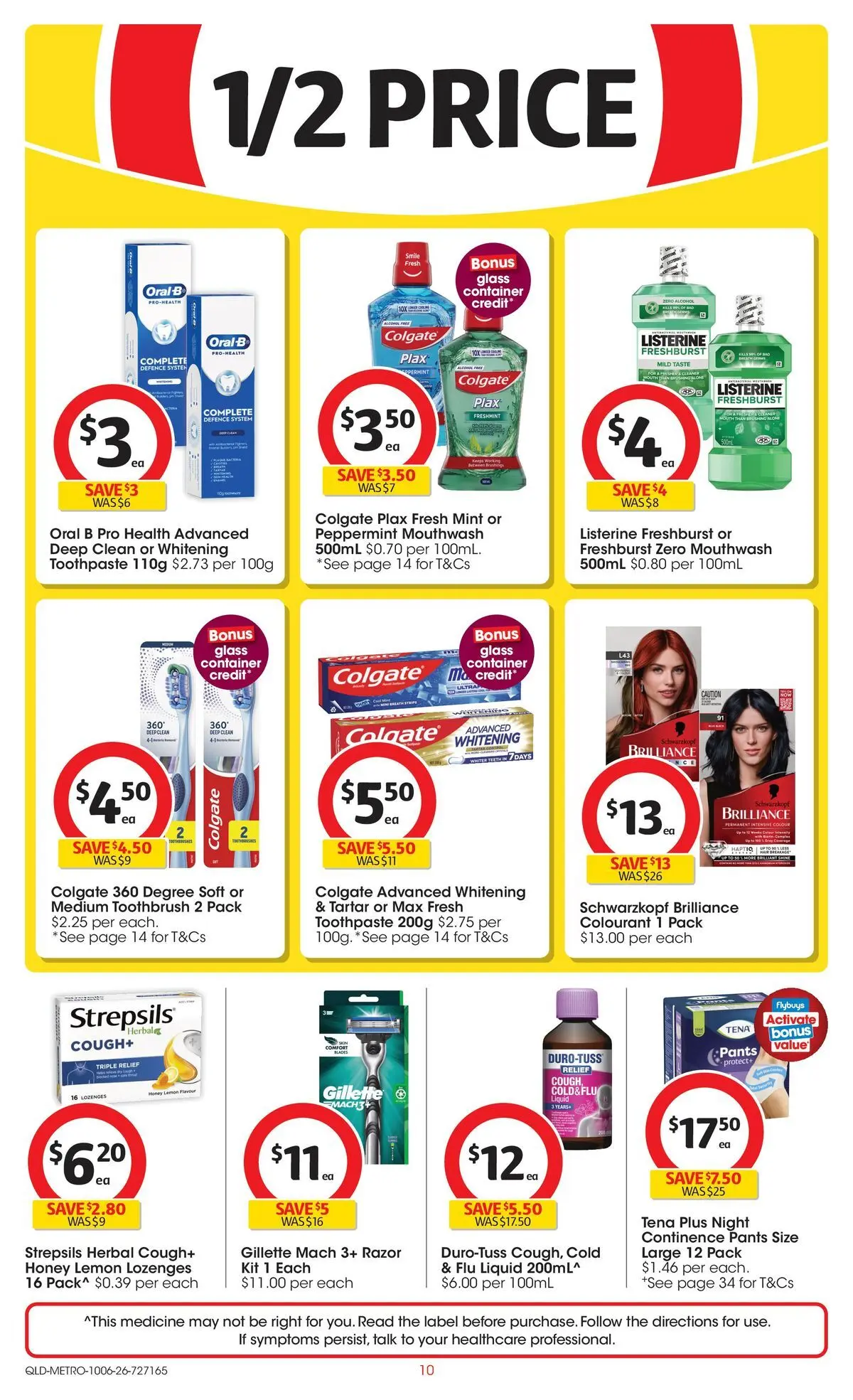 ﻿Coles catalogue valid from 09/06/2026 > Online Australia | Page: 10 | Products: Toothpaste, Razor, Toothbrush, Herbal