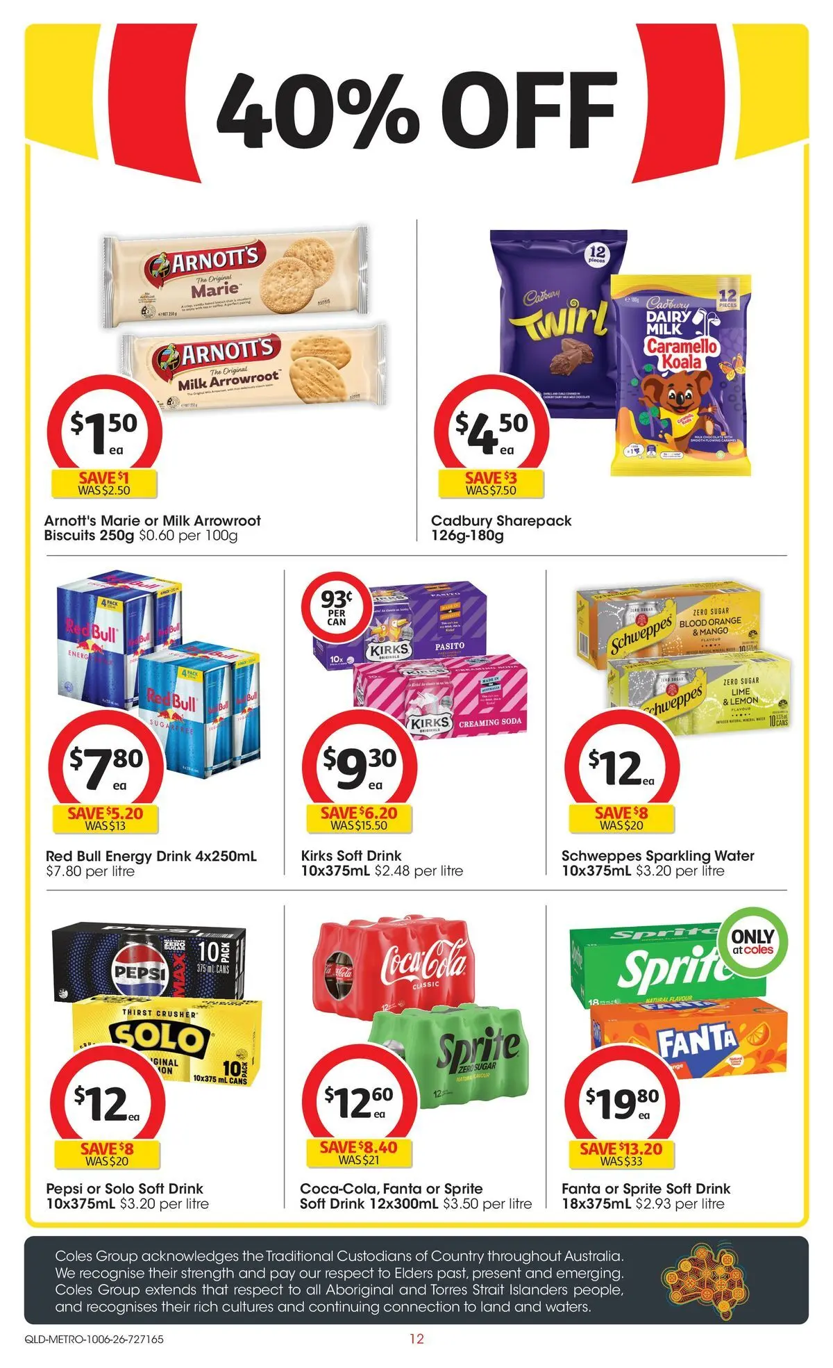 ﻿Coles catalogue valid from 09/06/2026 > Online Australia | Page: 12 | Products: Milk, Dairy, Water, Lime