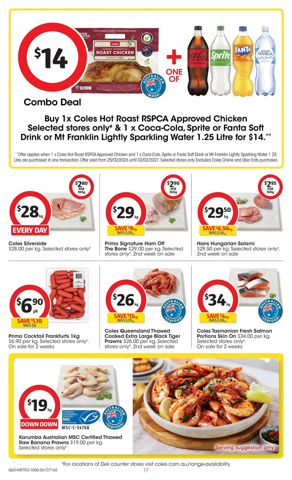 ﻿Coles catalogue valid from 09/06/2026 > Online Australia | Page: 17 | Products: Ham, Water, Sugar, Sustainable