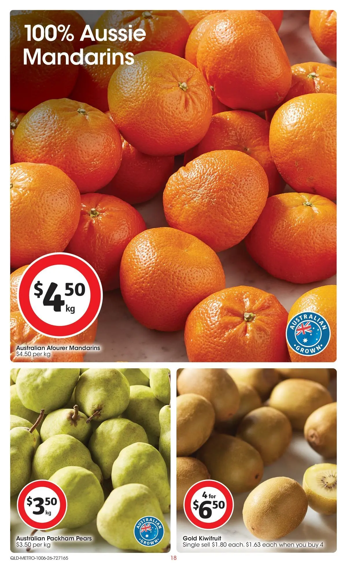 ﻿Coles catalogue valid from 09/06/2026 > Online Australia | Page: 18 | Products: Kiwifruit, Mandarins