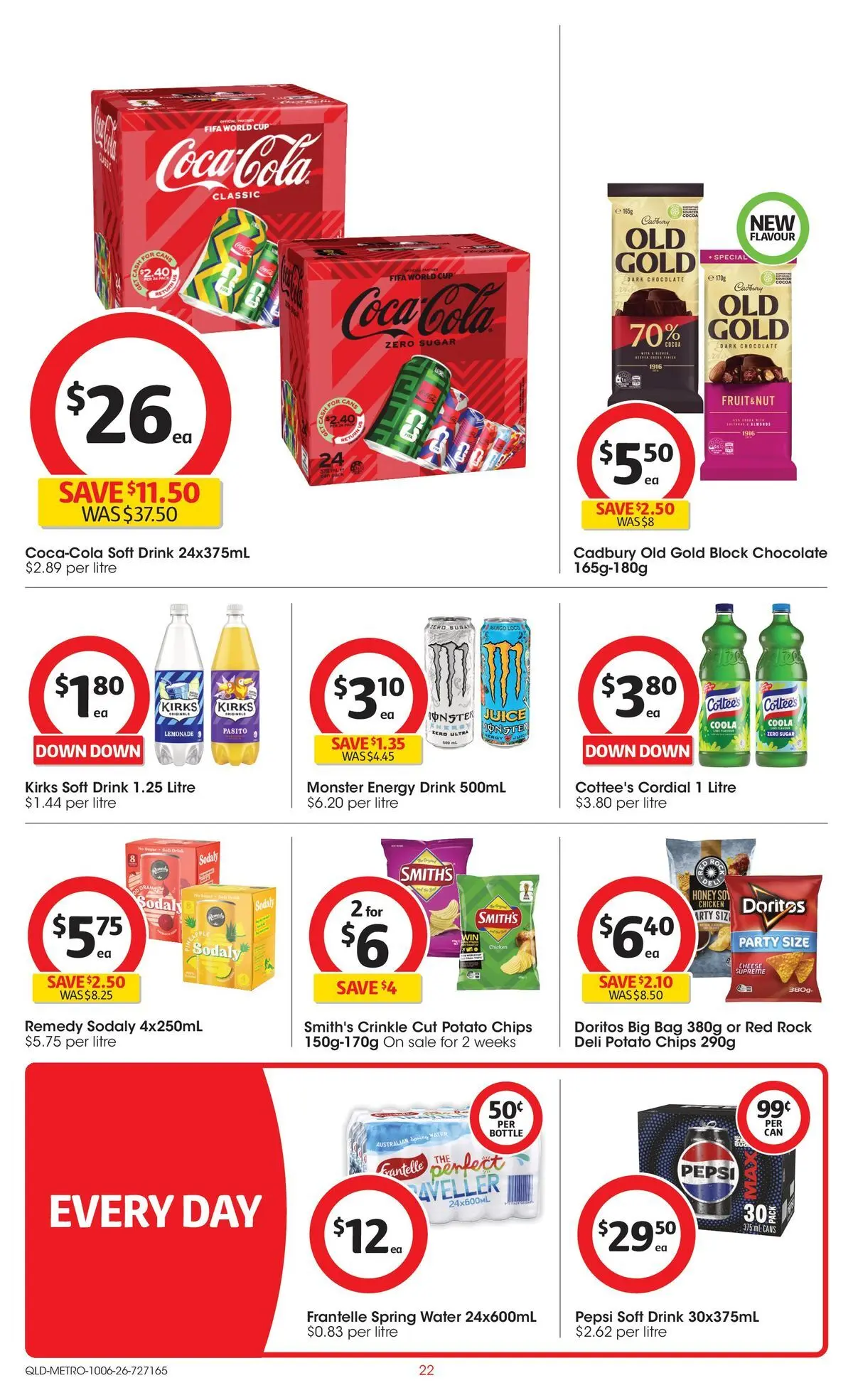 ﻿Coles catalogue valid from 09/06/2026 > Online Australia | Page: 22 | Products: Honey, Coca Cola, Water, Bag