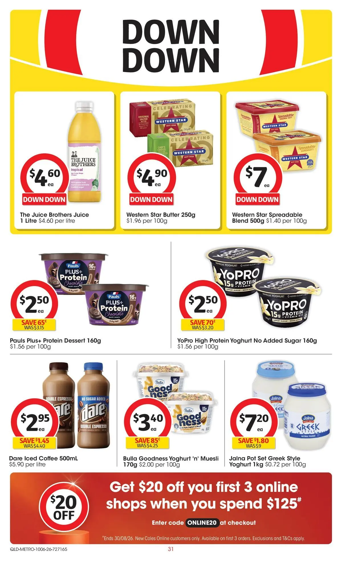 ﻿Coles catalogue valid from 09/06/2026 > Online Australia | Page: 31 | Products: Pot, Dairy, Butter, Sugar