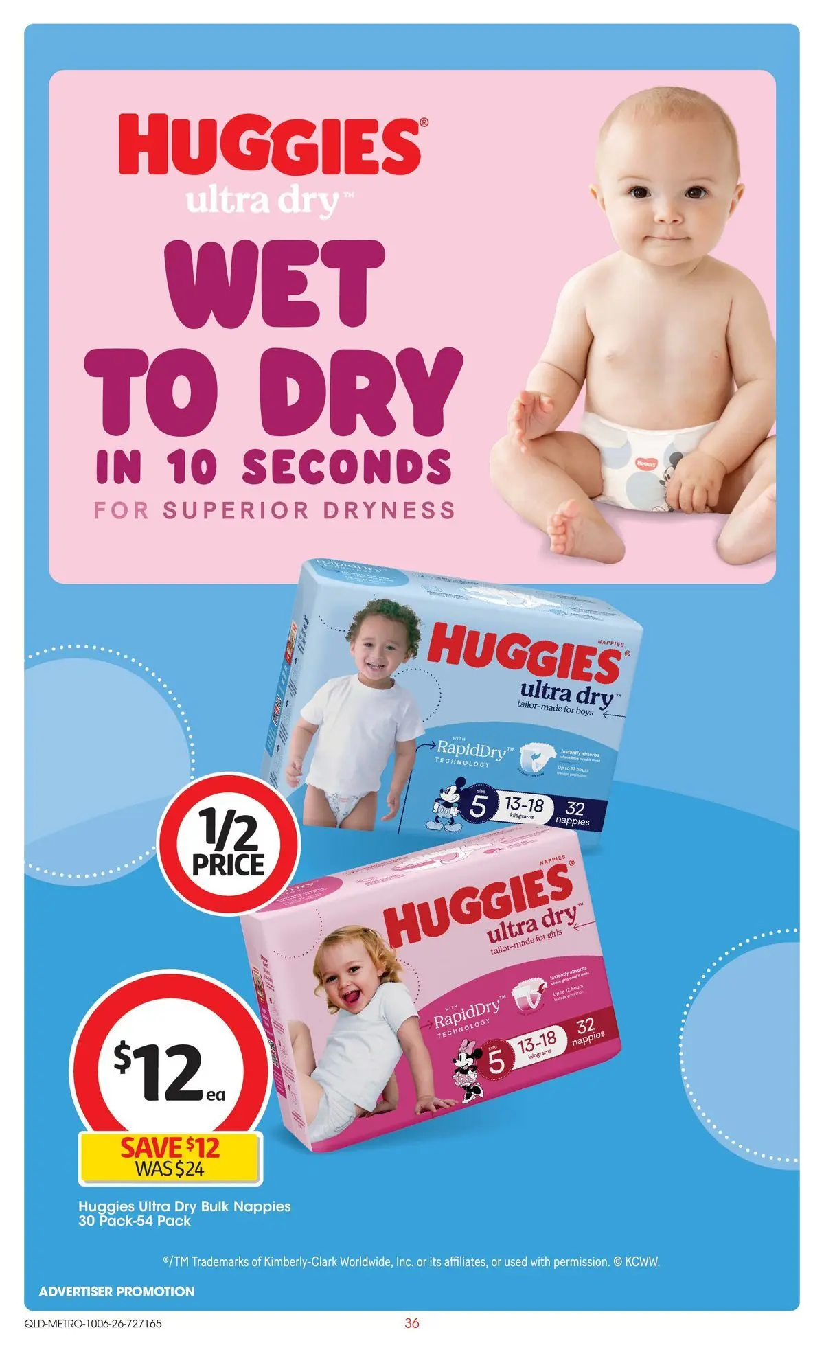 ﻿Coles catalogue valid from 09/06/2026 > Online Australia | Page: 36 | Products: Nappies, Dryness