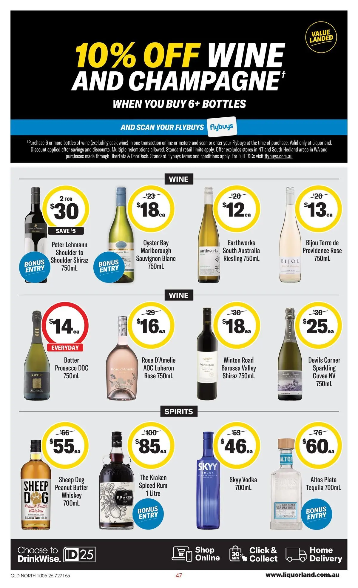 ﻿Coles catalogue valid from 09/06/2026 > Online Australia | Page: 47 | Products: Wine, Vodka, Whiskey, Rum