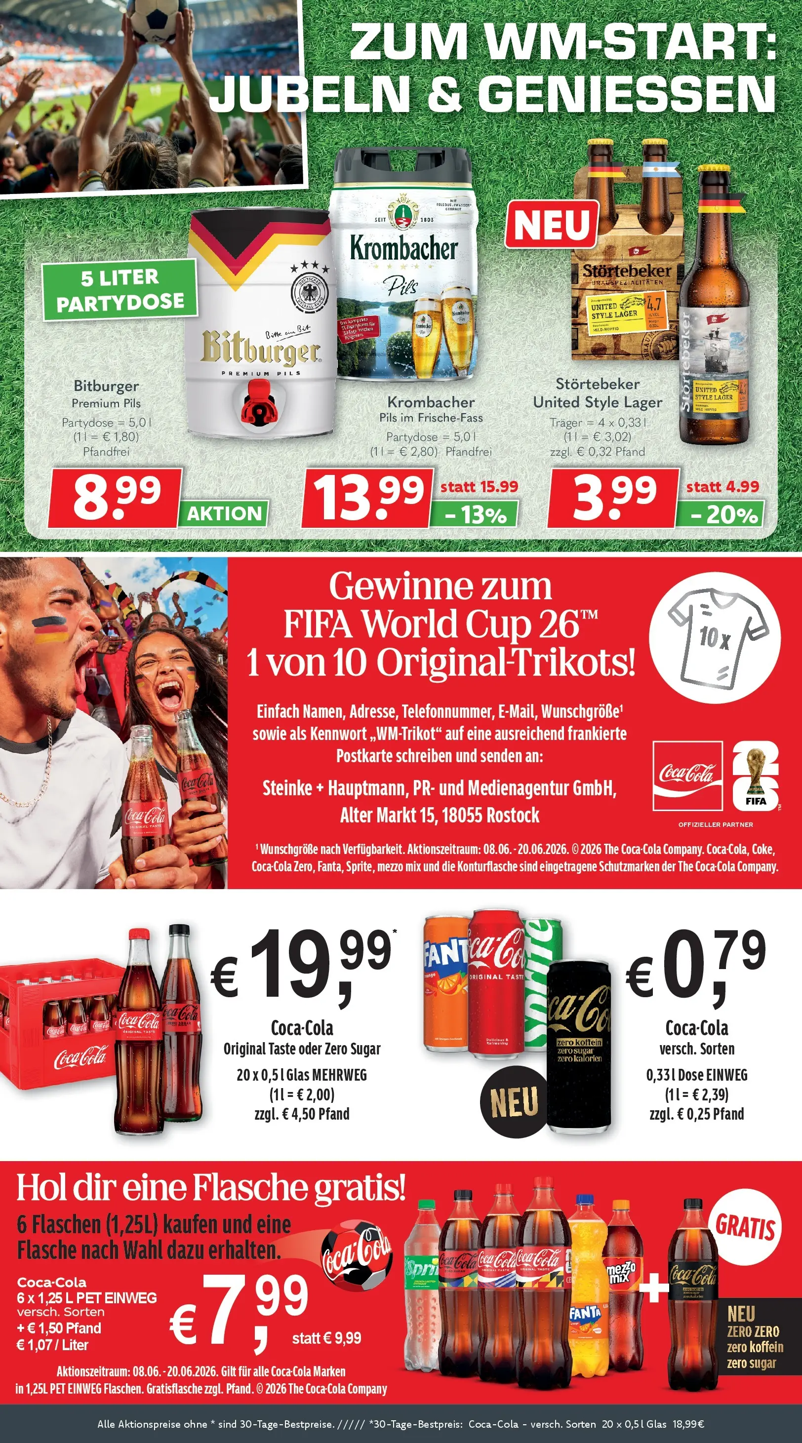 Getränkeland - Getränkeland: Getränkeangebote (ab 08.06.2026) zum Blättern | Seite: 4 | Produkte: Bitburger, Mezzo mix, Pils, Krombacher