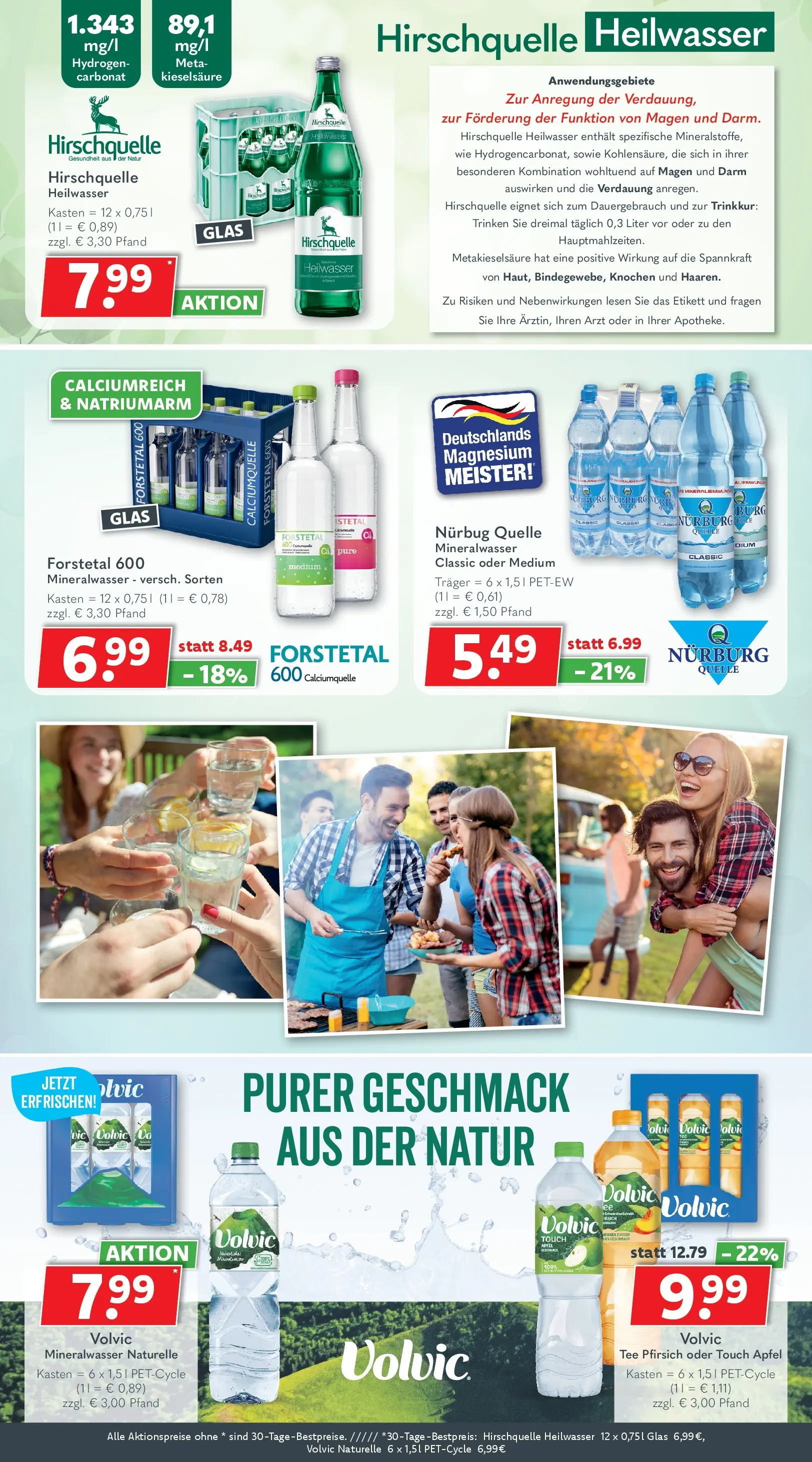 Getränkeland - Getränkeland: Getränkeangebote (ab 08.06.2026) zum Blättern | Seite: 10 | Produkte: Äpfel, Pfirsich, Tee, Volvic