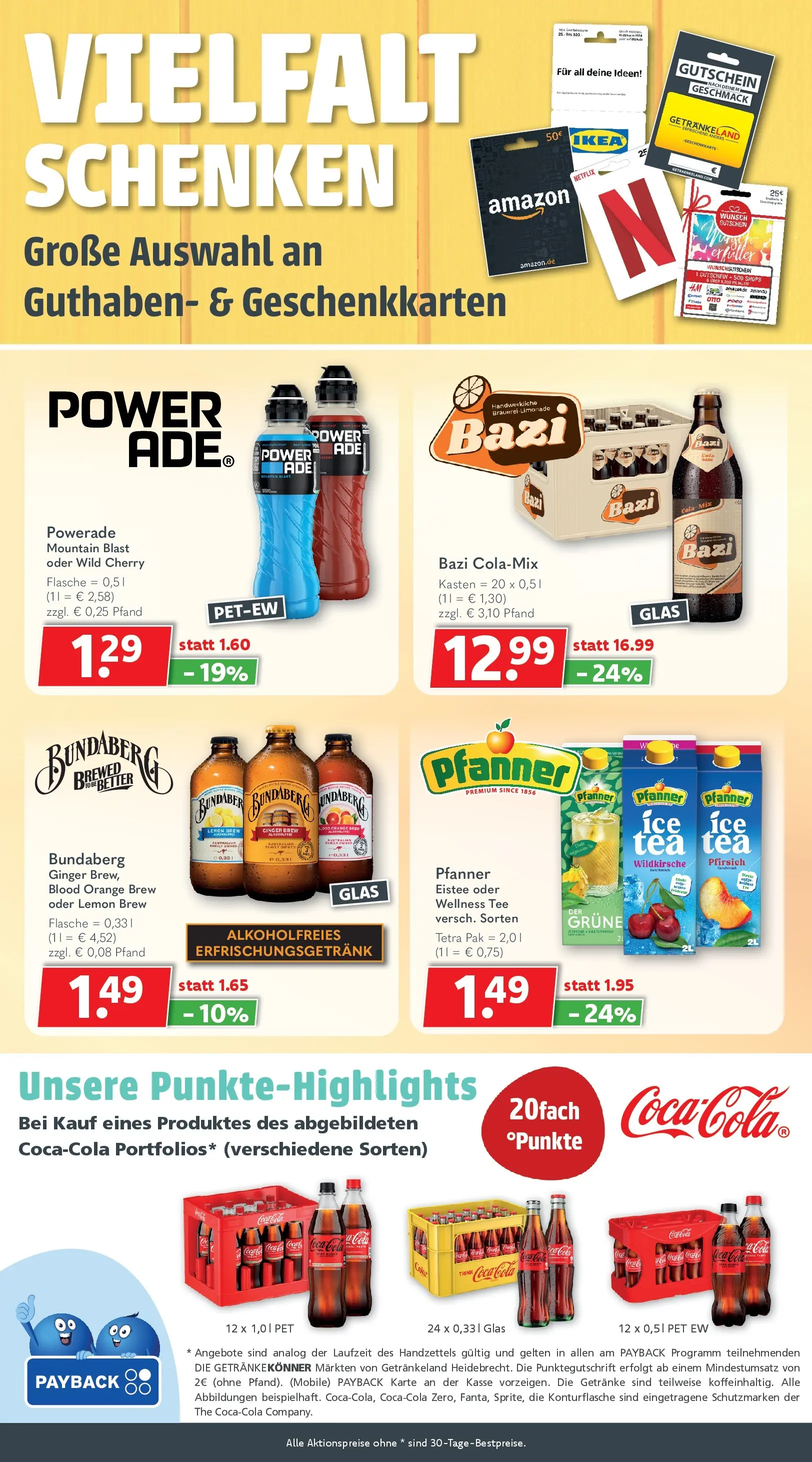 Getränkeland - Getränkeland: Getränkeangebote (ab 08.06.2026) zum Blättern | Seite: 11 | Produkte: Coca cola, Cola, Pfirsich, Tee