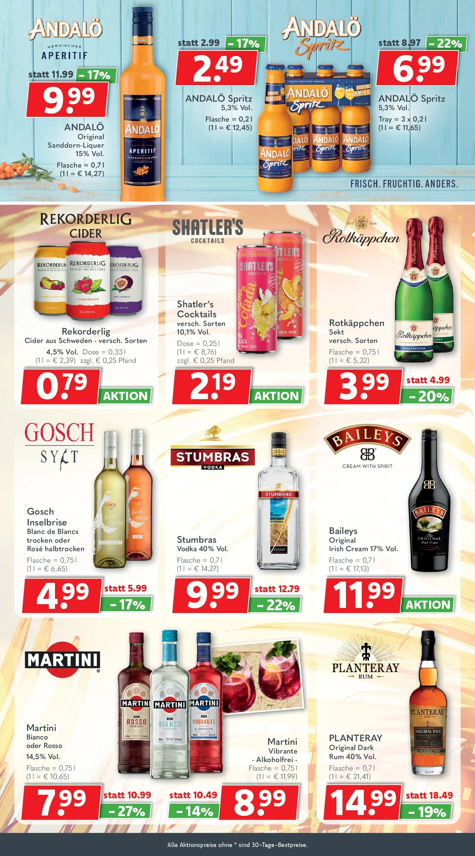 Getränkeland - Getränkeland: Getränkeangebote (ab 08.06.2026) zum Blättern | Seite: 7 | Produkte: Martini, Rum, Baileys, Vodka