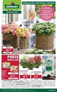Dehner - Dehner: Garten & Zoo ab 09.06.2026 gültig