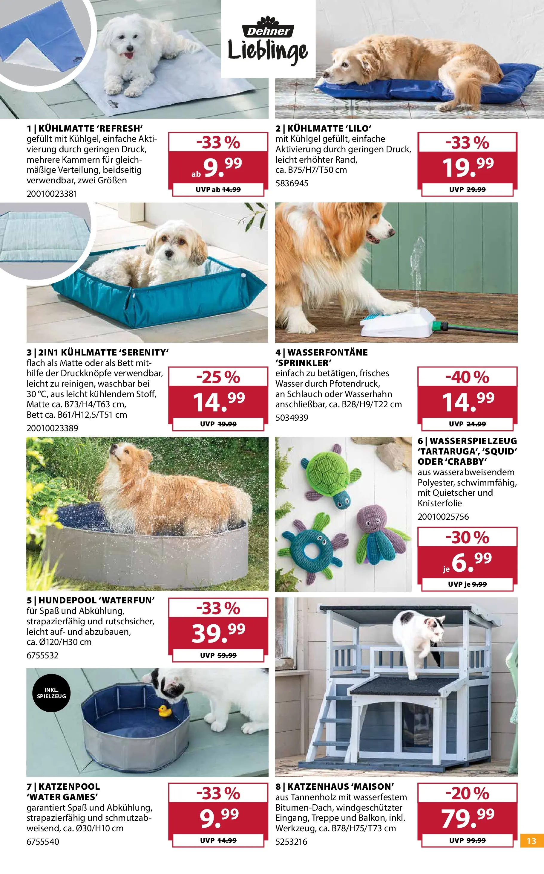 Dehner - Dehner: Garten & Zoo (ab 09.06.2026) zum Blättern | Seite: 13 | Produkte: Bett, Wasser