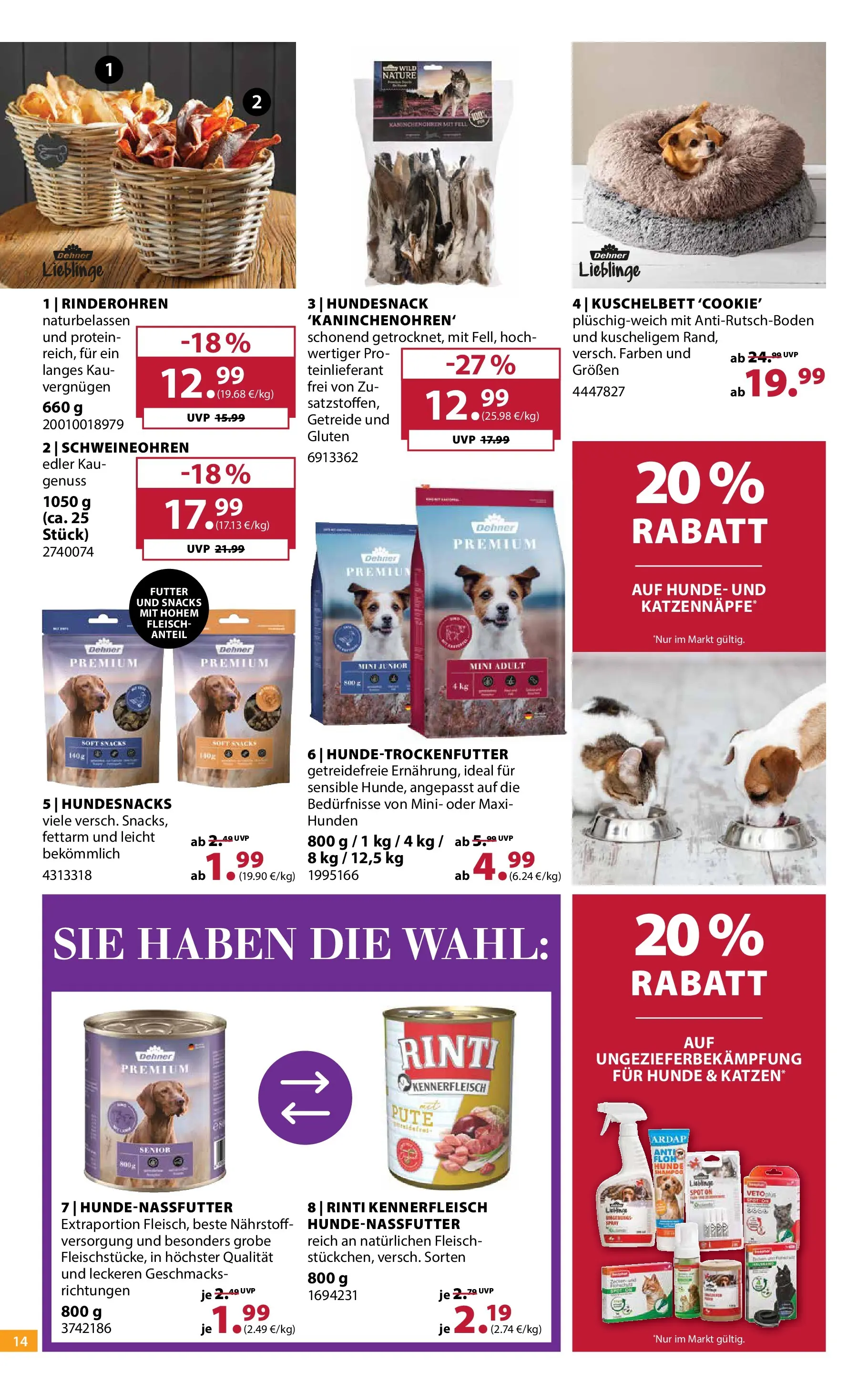 Dehner - Dehner: Garten & Zoo (ab 09.06.2026) zum Blättern | Seite: 14 | Produkte: Pute, Shampoo, Getreide, Fleisch