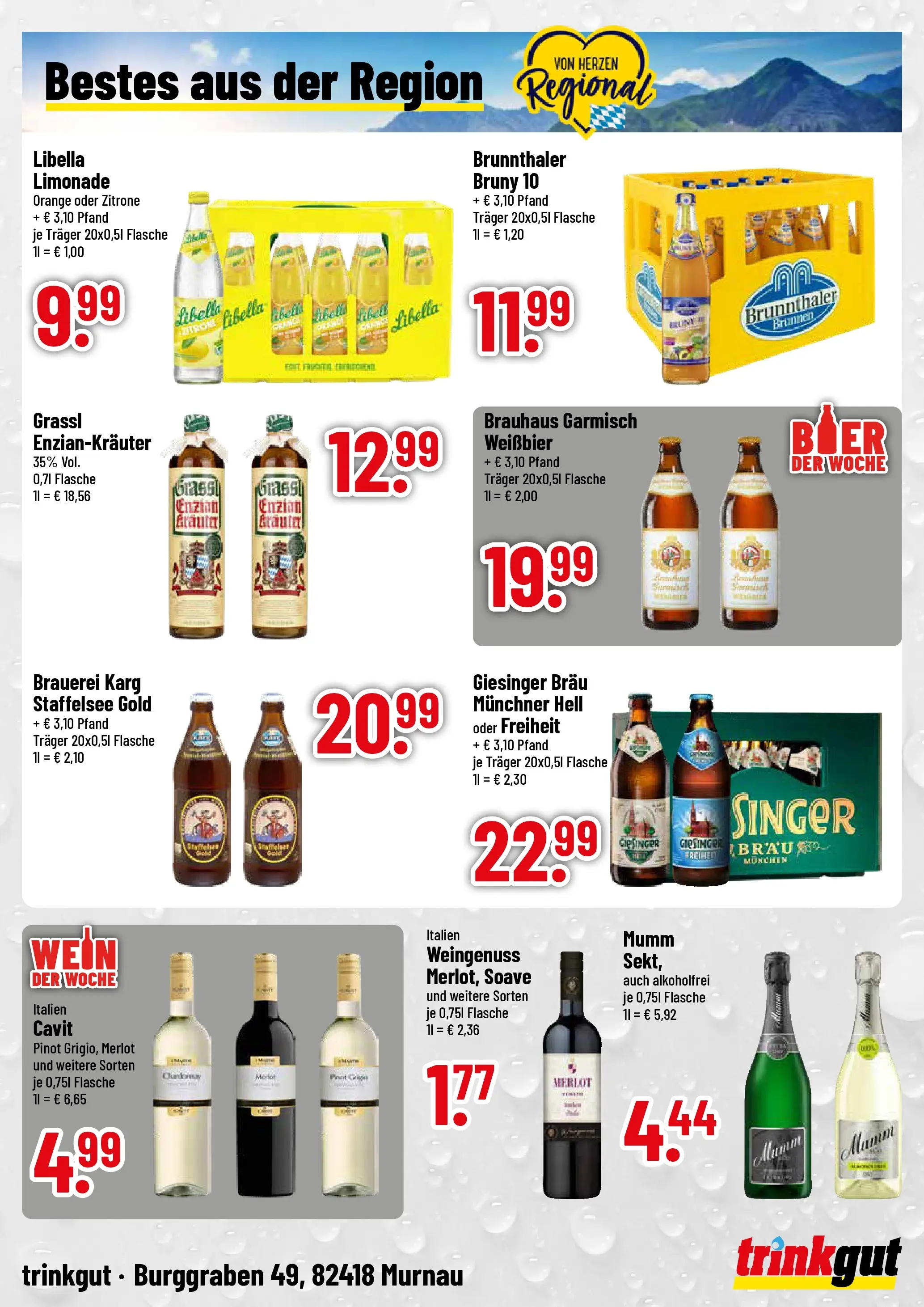 Trinkgut Prospekt Murnau (ab 08.06.2026) » Angebote online | Seite: 4 | Produkte: Merlot, Limonade, Zitrone, Wein