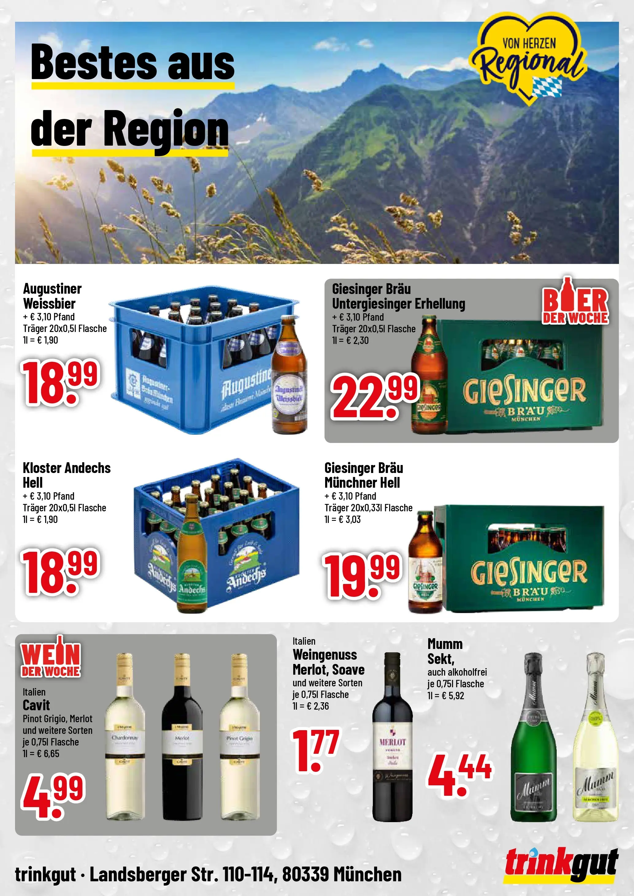 Trinkgut Prospekt München (ab 07.06.2026) » Angebote online | Seite: 4 | Produkte: Weißbier, Merlot, Wein