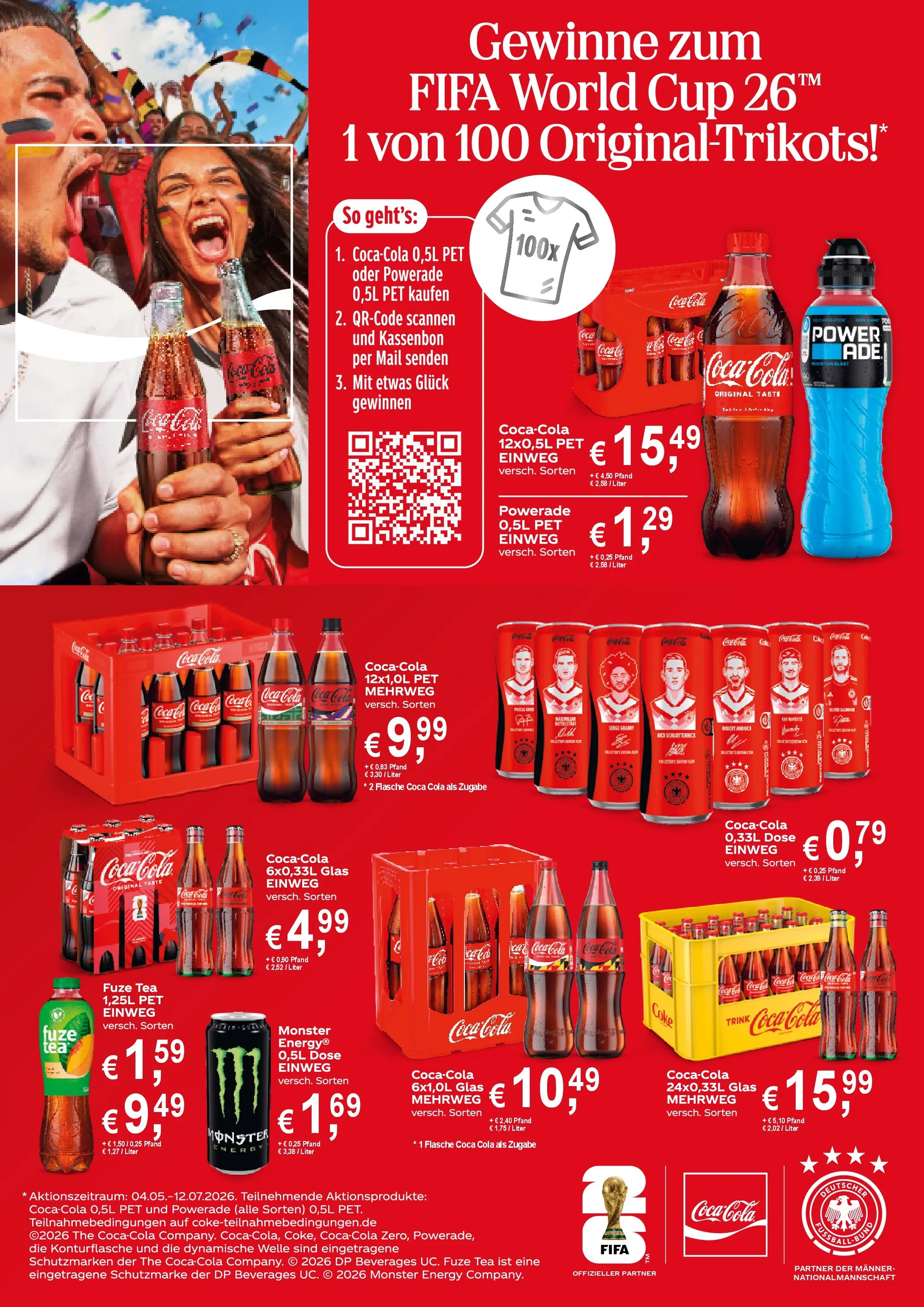 Angebote - GetränkeLand Mayer: Getränkeangebote (ab 07.06.2026) zum Blättern | Seite: 2 | Produkte: Fuze tea, Coca cola, Cola, Powerade