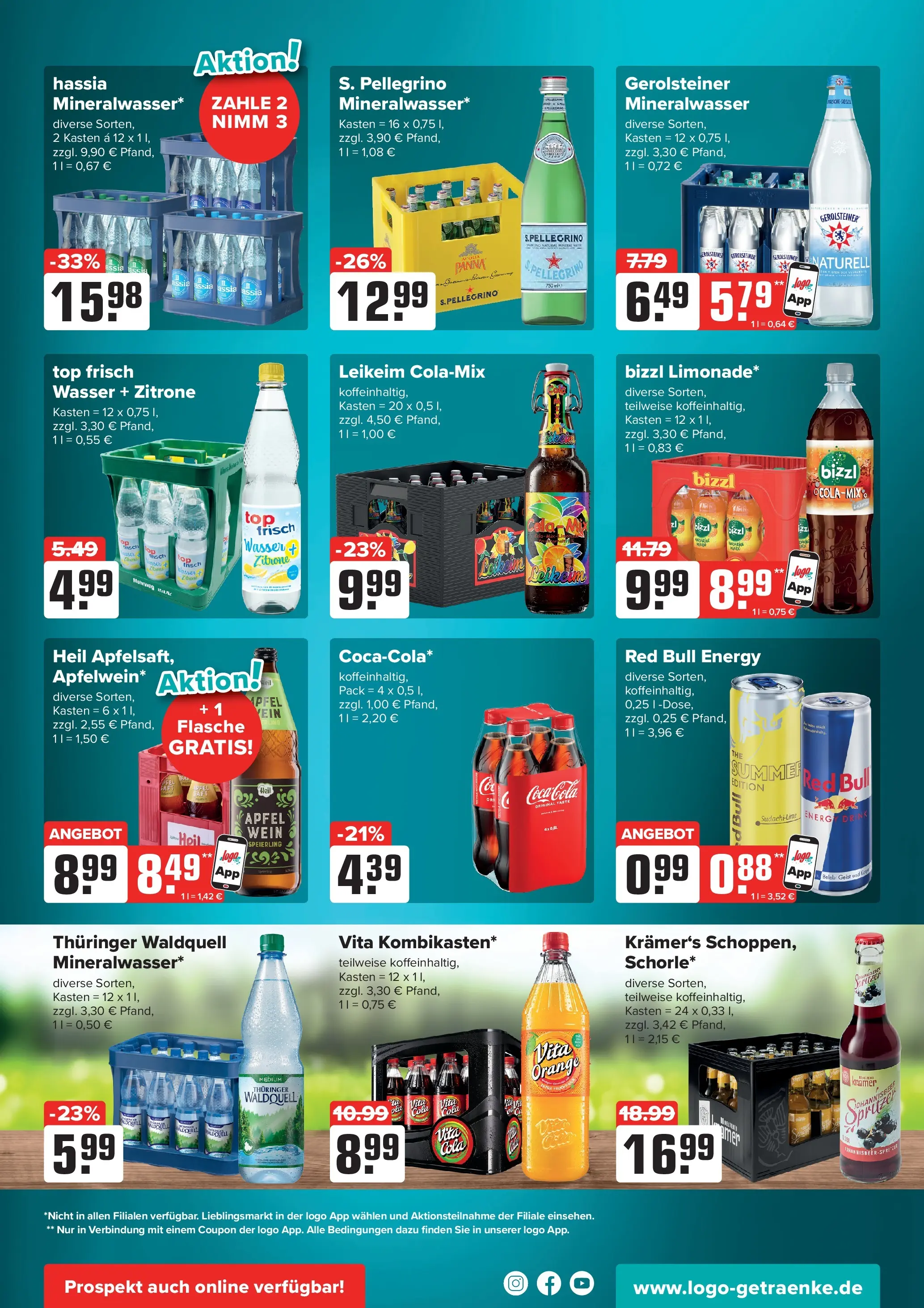Angebote - Wochenangebote (ab 07.06.2026) zum Blättern | Seite: 3 | Produkte: Energy, Zitrone, Vita cola, Gerolsteiner