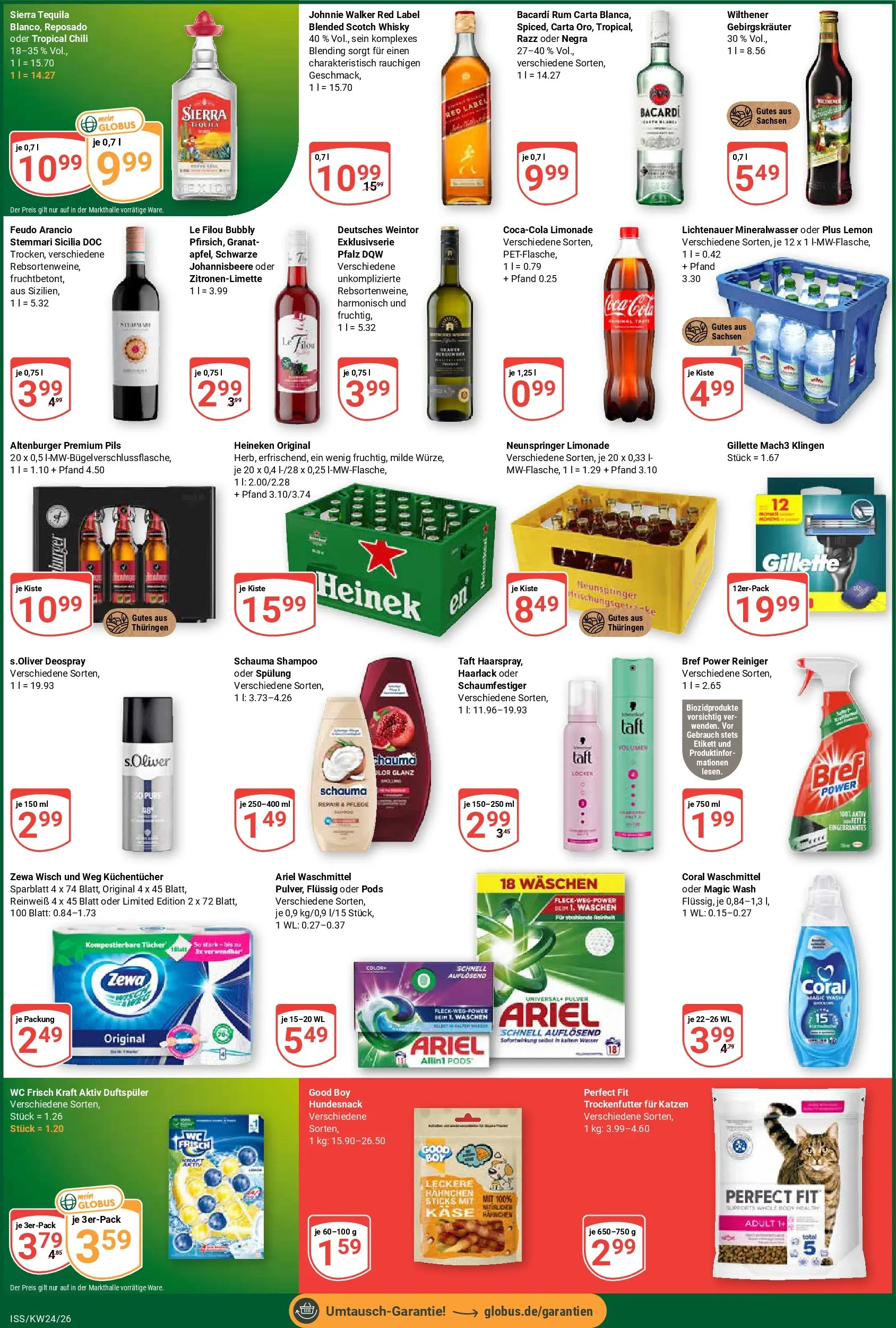 Globus Prospekt Isserstedt (ab 08.06.2026) » Angebote online | Seite: 5 | Produkte: Bacardi, Ariel, Shampoo, Tequila