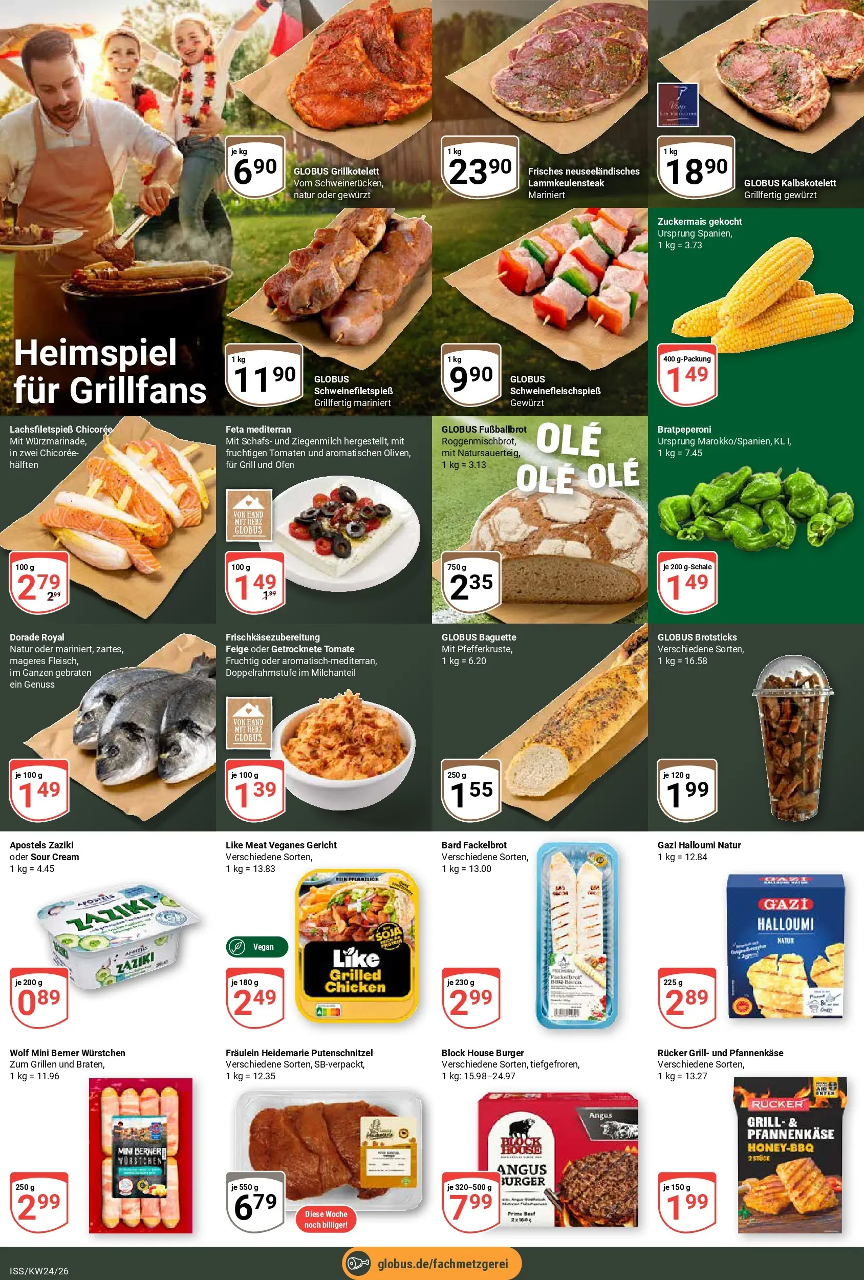 Globus Prospekt Isserstedt (ab 08.06.2026) » Angebote online | Seite: 6 | Produkte: Ofen, Feta, Burger, Baguette