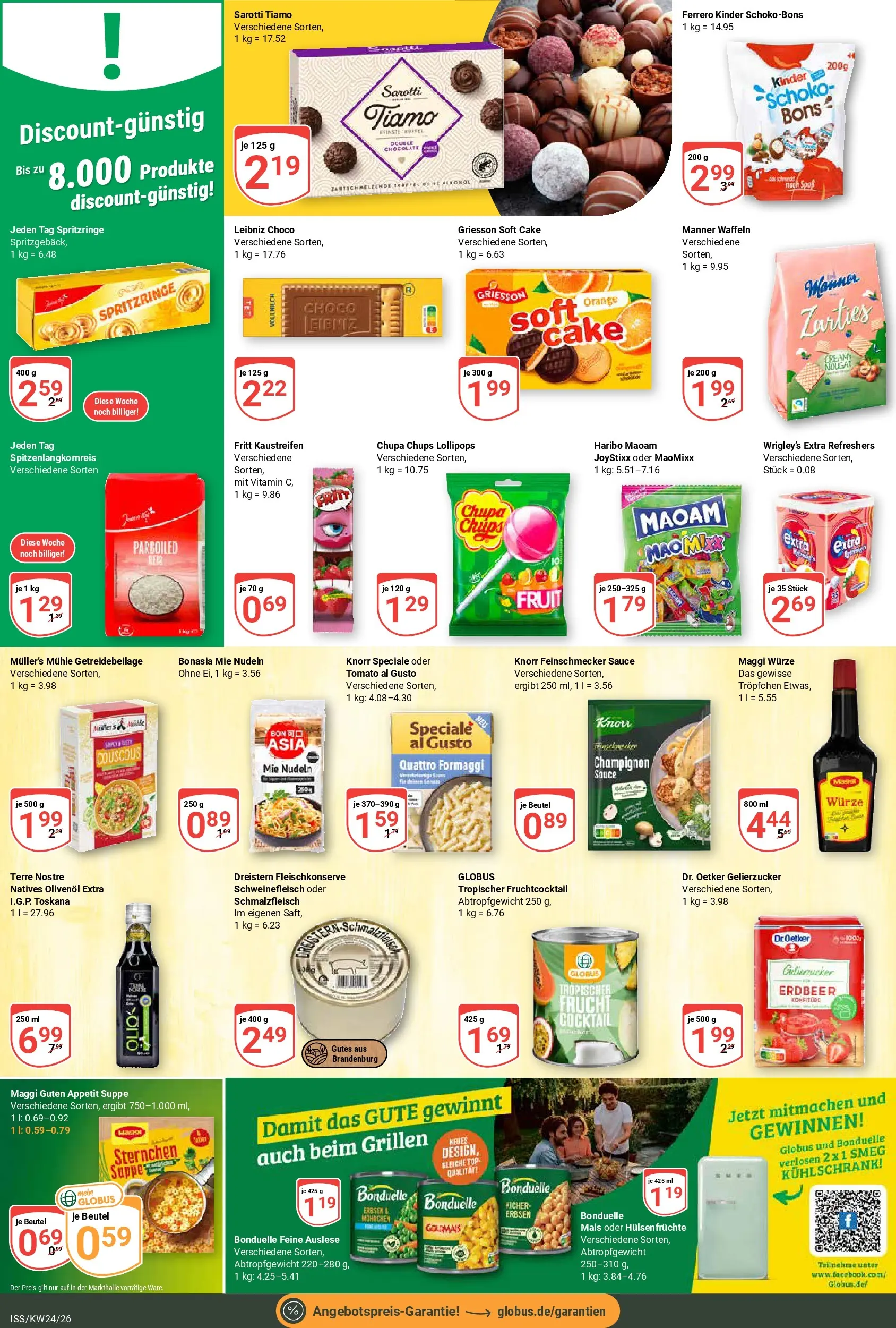 Globus Prospekt Isserstedt (ab 08.06.2026) » Angebote online | Seite: 17 | Produkte: Top, Gelierzucker, Haribo, Knorr