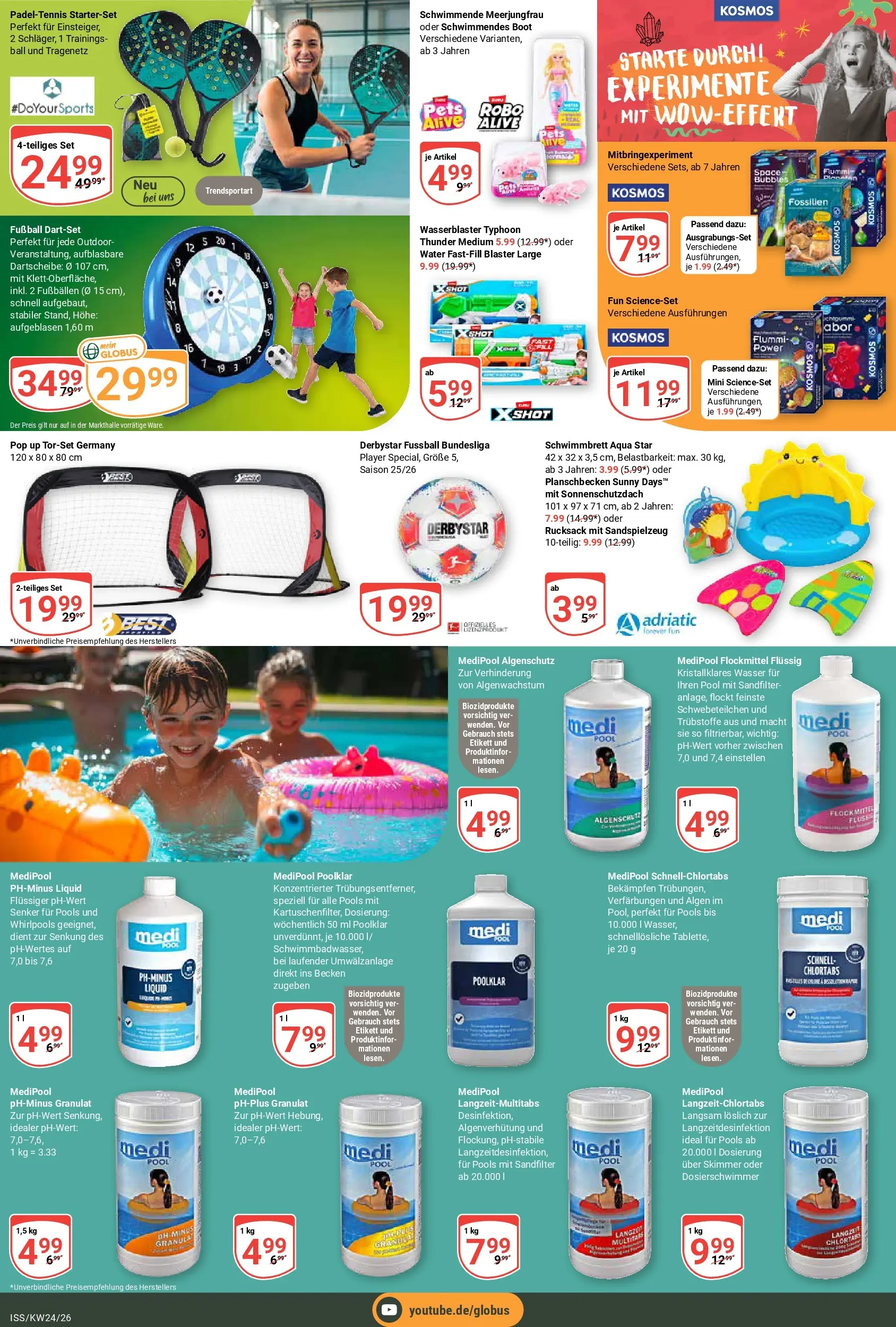 Globus Prospekt Isserstedt (ab 08.06.2026) » Angebote online | Seite: 29 | Produkte: Fußball, Wasser, Rucksack, Player