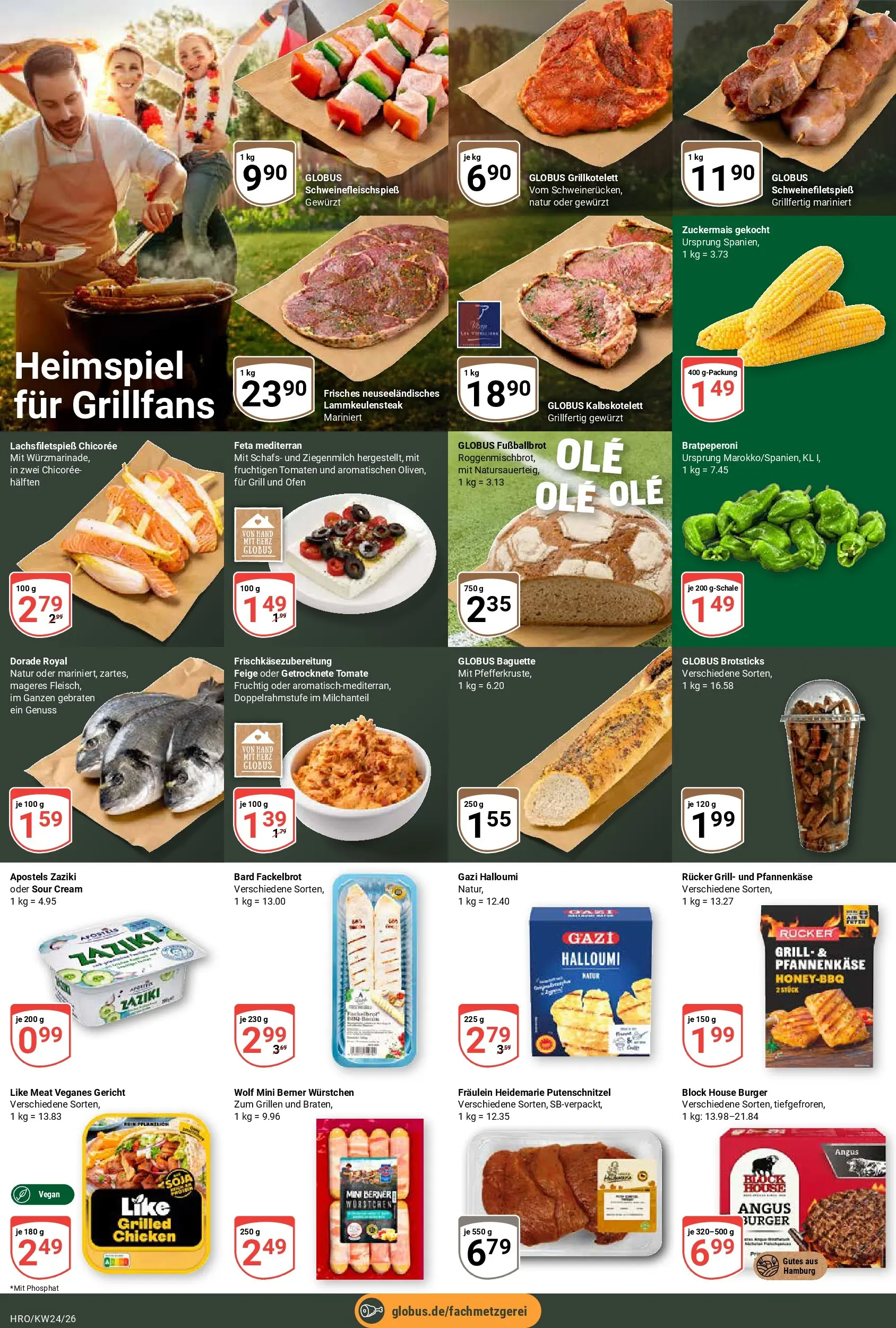 Globus Prospekt Rostock (ab 08.06.2026) » Angebote online | Seite: 8 | Produkte: Dorade, Ofen, Tomaten, Putenschnitzel