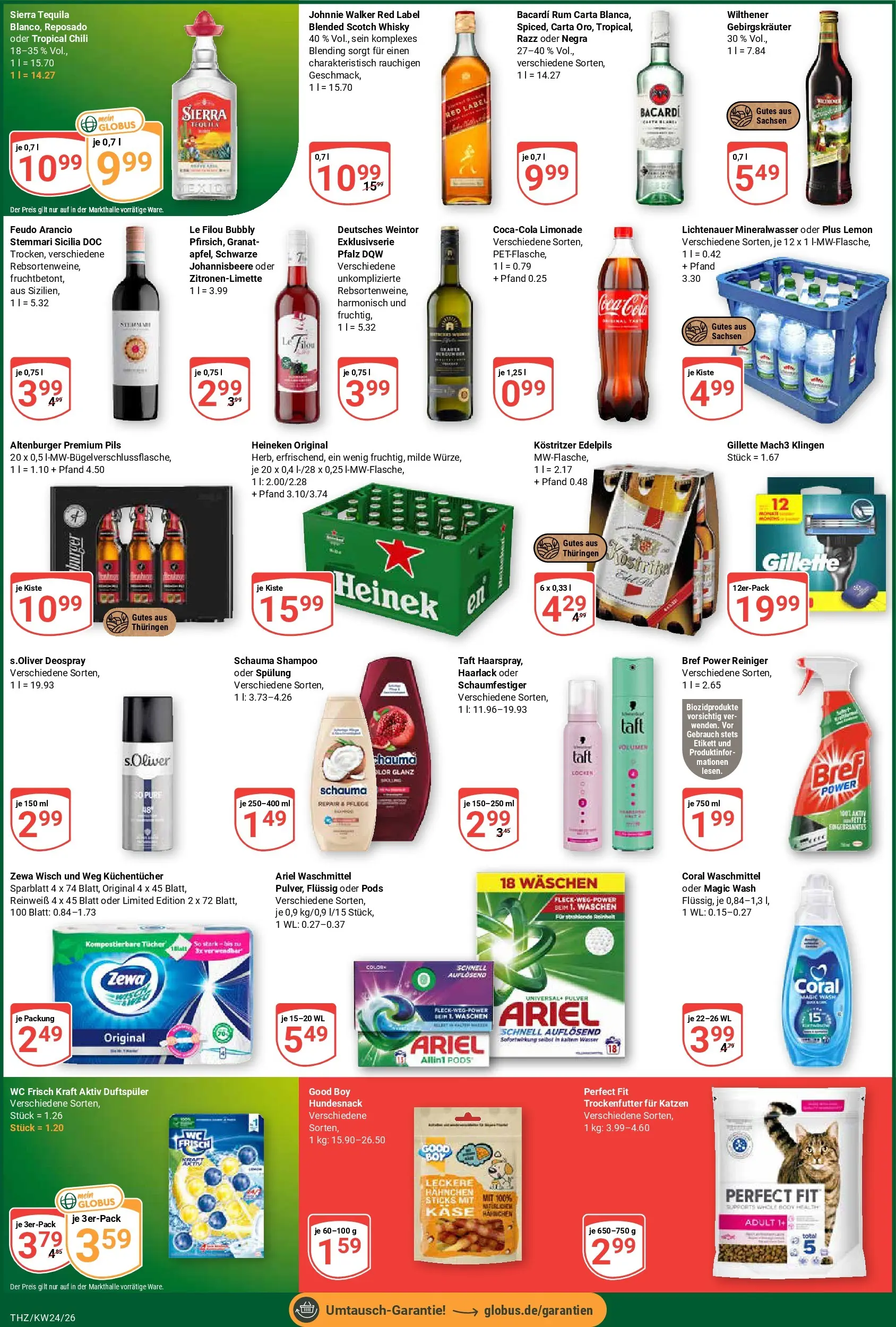 Globus Prospekt Zeitz (ab 08.06.2026) » Angebote online | Seite: 5 | Produkte: Cola, Ariel, Coral, Johnnie walker