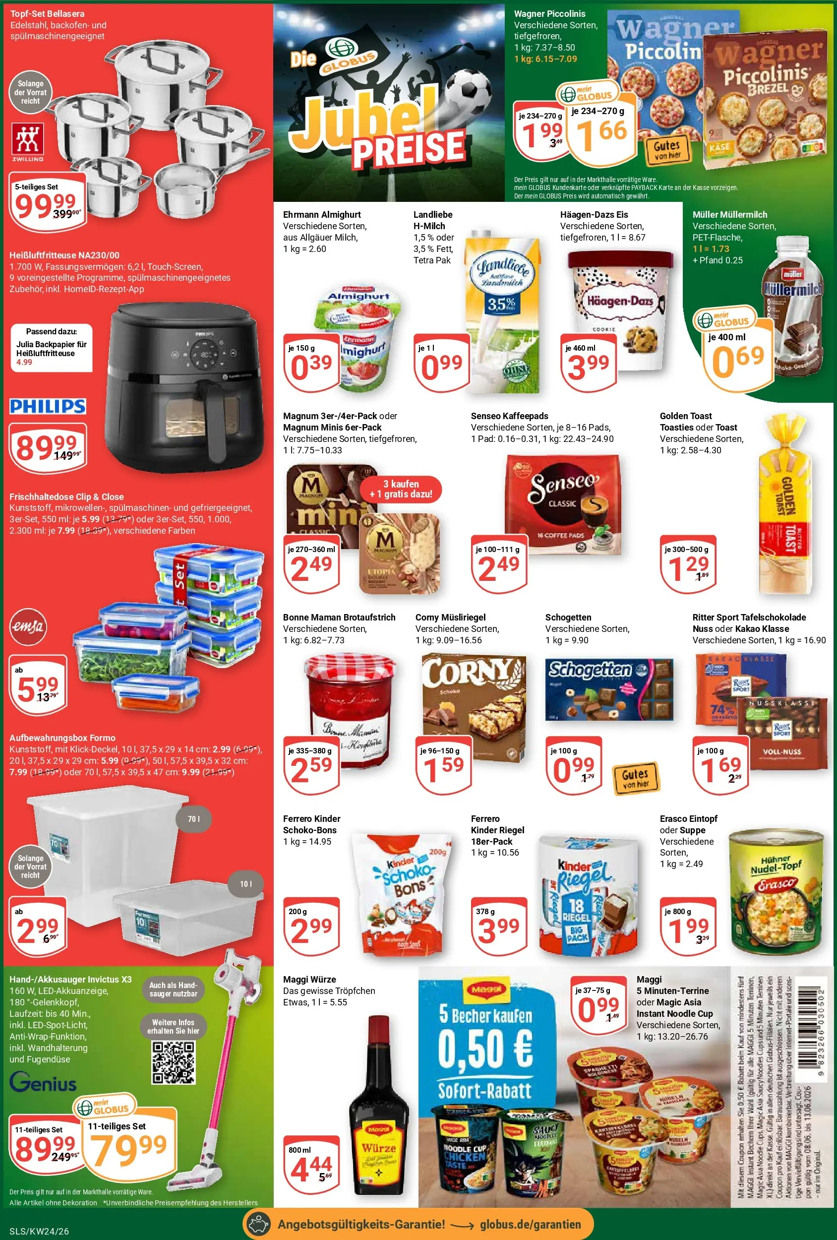 Globus Prospekt Saarlouis (ab 08.06.2026) » Angebote online | Seite: 5 | Produkte: Maggi, Käse, Erasco, Eis